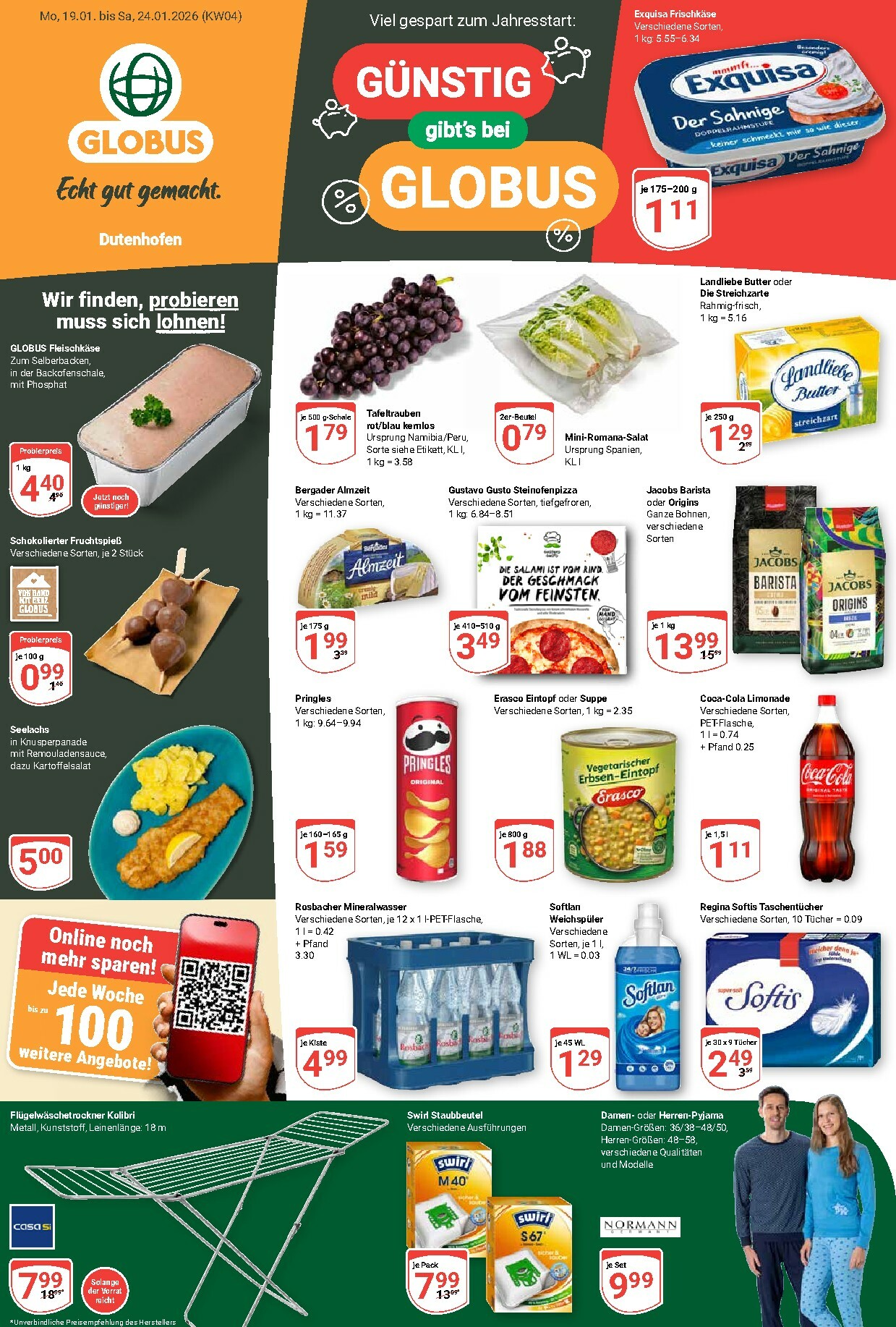 globus - Globus - Dutenhofen-Prospekt gültig vom 19.01. bis 24.01.