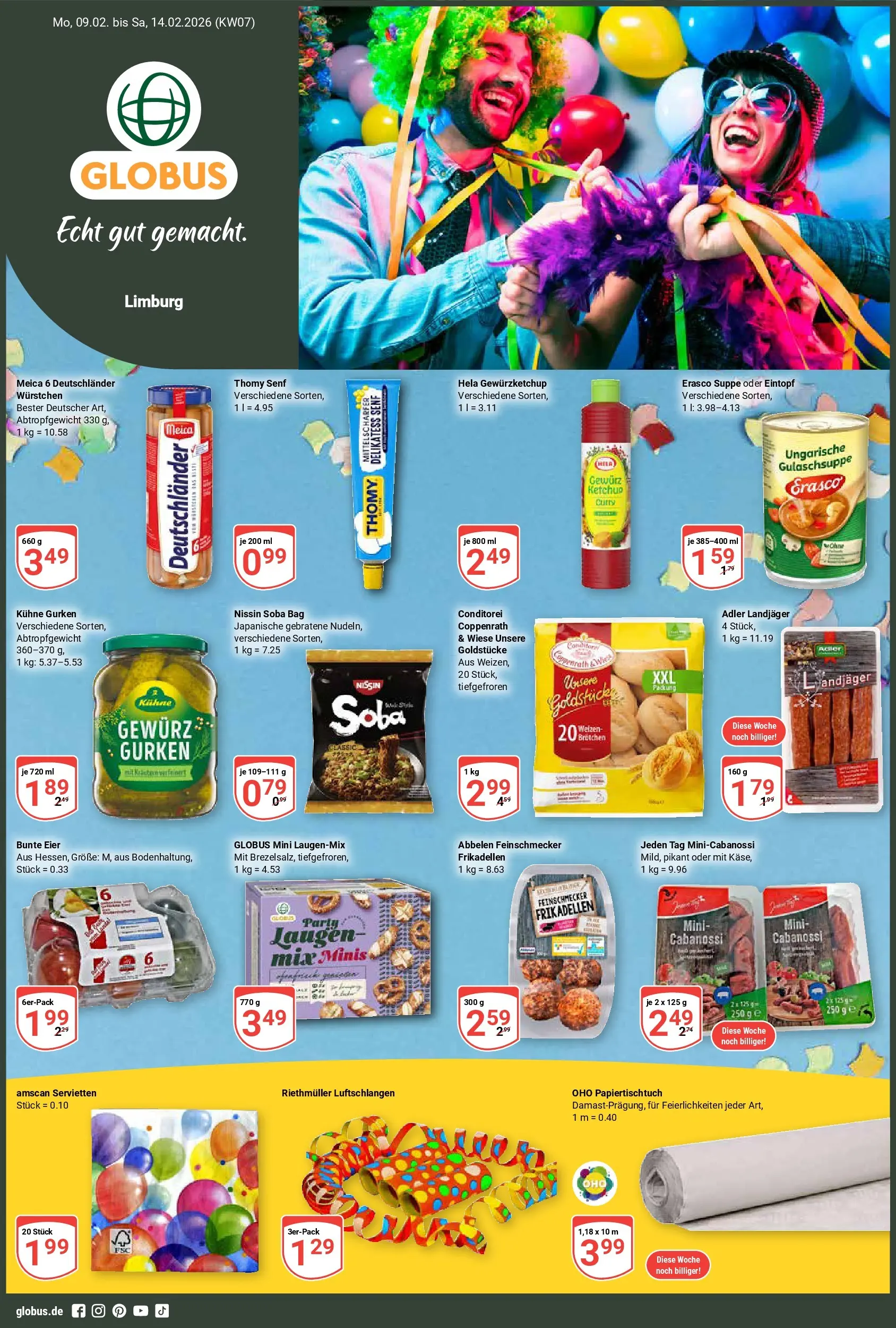globus - Globus - Limburg-Prospekt gültig vom 09.02.2026 bis 14.02.2026