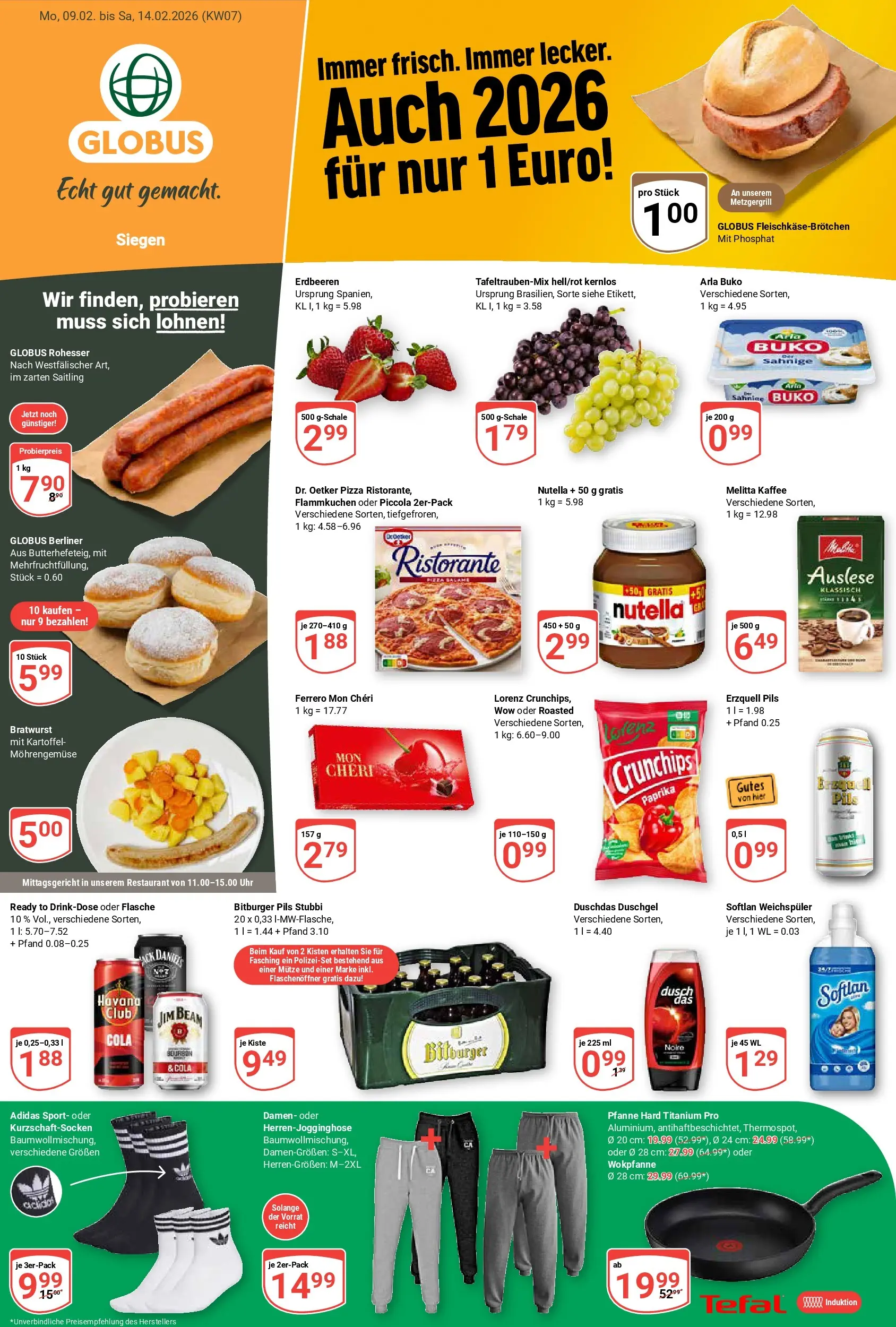 globus - Globus - Siegen-Prospekt gültig vom 09.02.2026 bis 14.02.2026