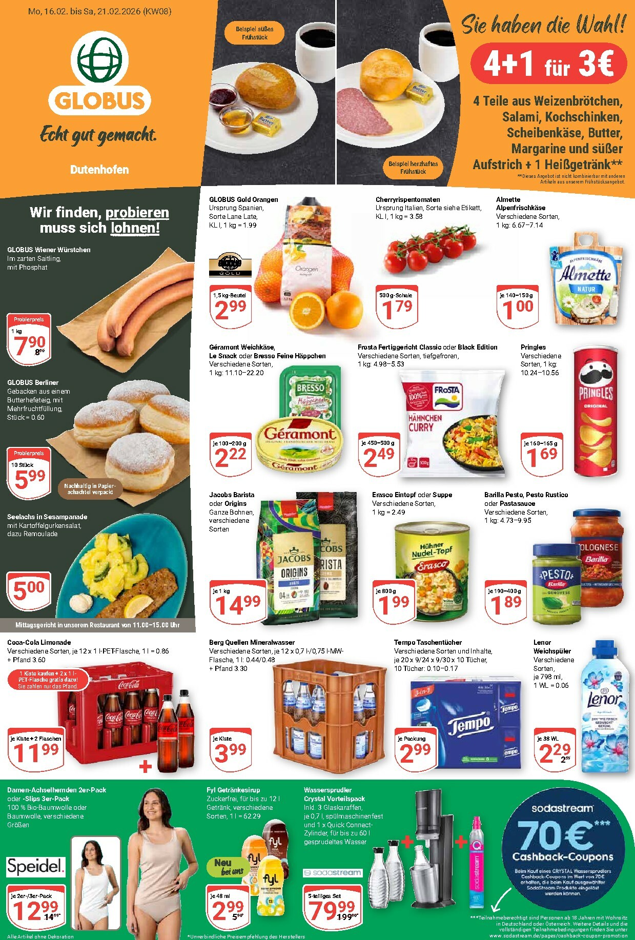 globus - Globus - Dutenhofen-Prospekt gültig vom 16.02.2026 bis 21.02.2026