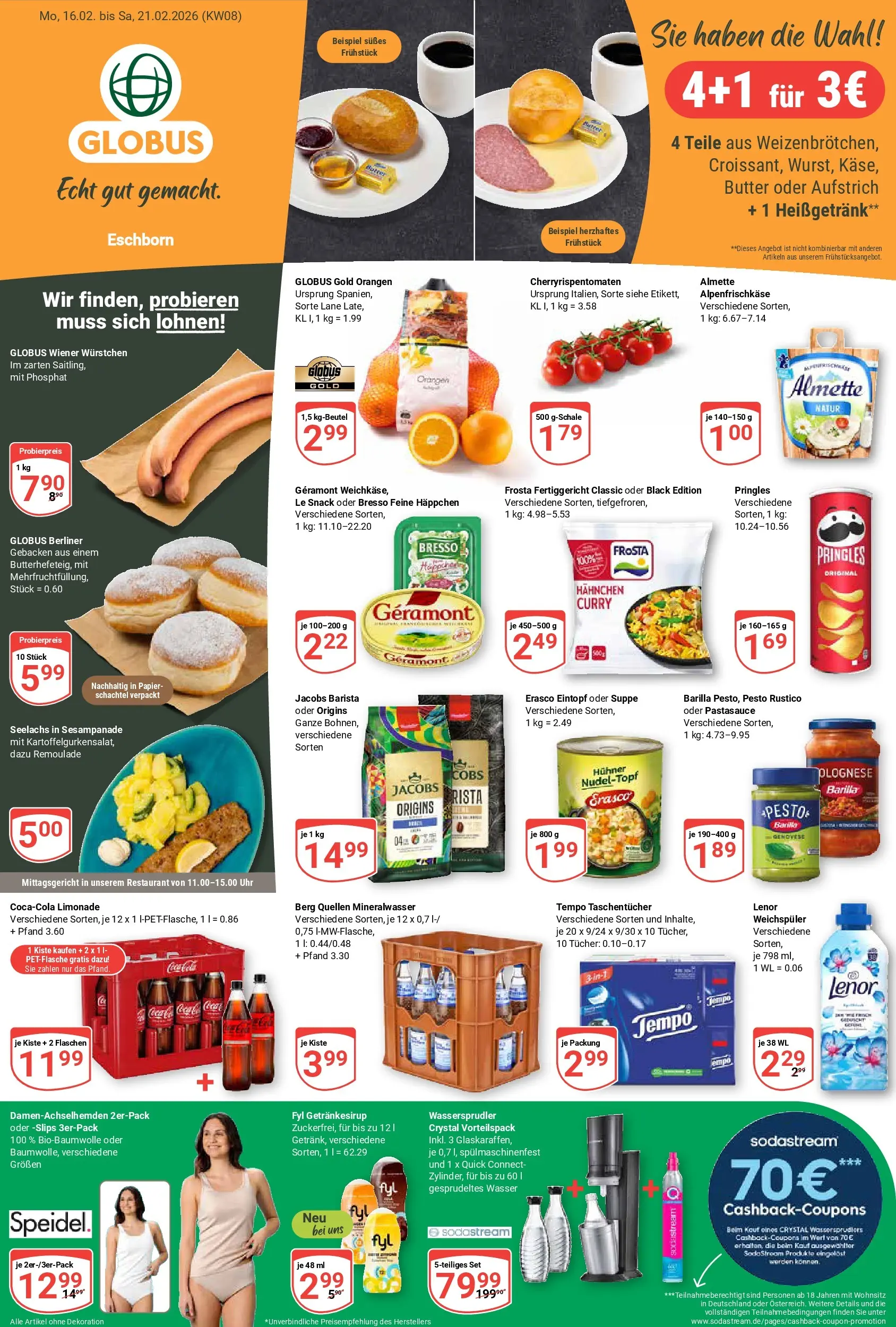 globus - Globus - Eschborn-Prospekt gültig vom 16.02.2026 bis 21.02.2026