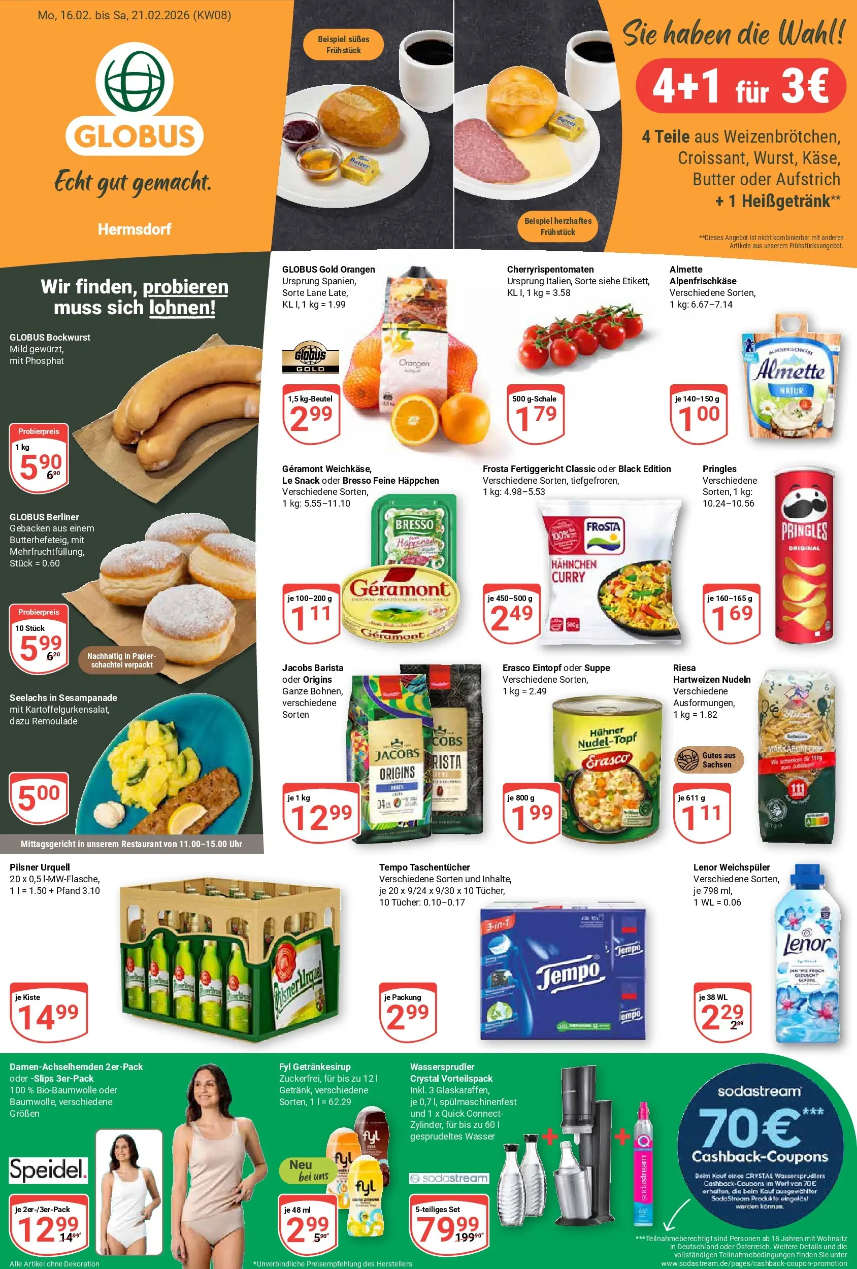 globus - Globus - Hermsdorf-Prospekt gültig vom 16.02.2026 bis 21.02.2026