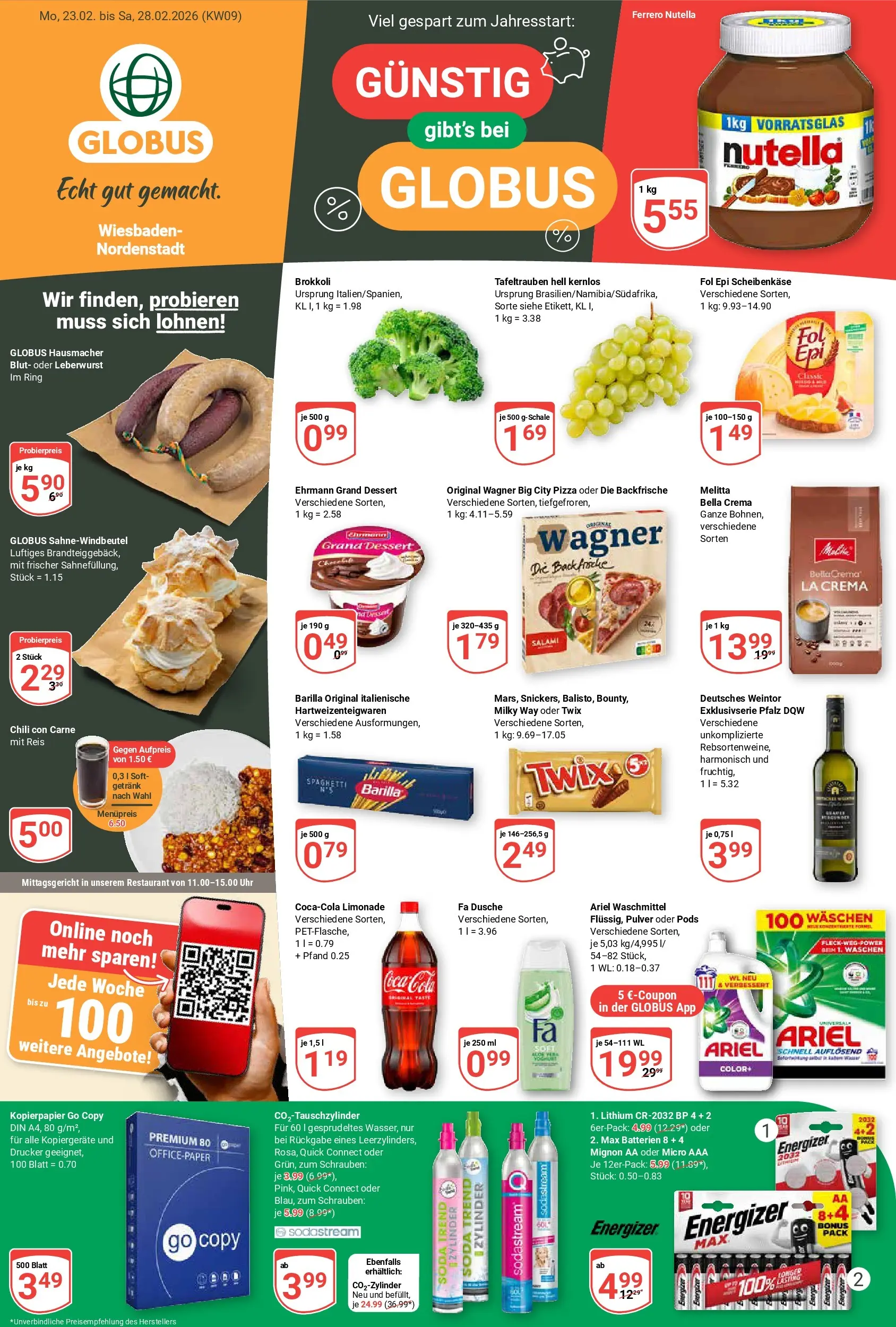 globus - Globus - Wiesbaden-Nordenstadt-Prospekt gültig vom 23.02.2026 bis 28.02.2026