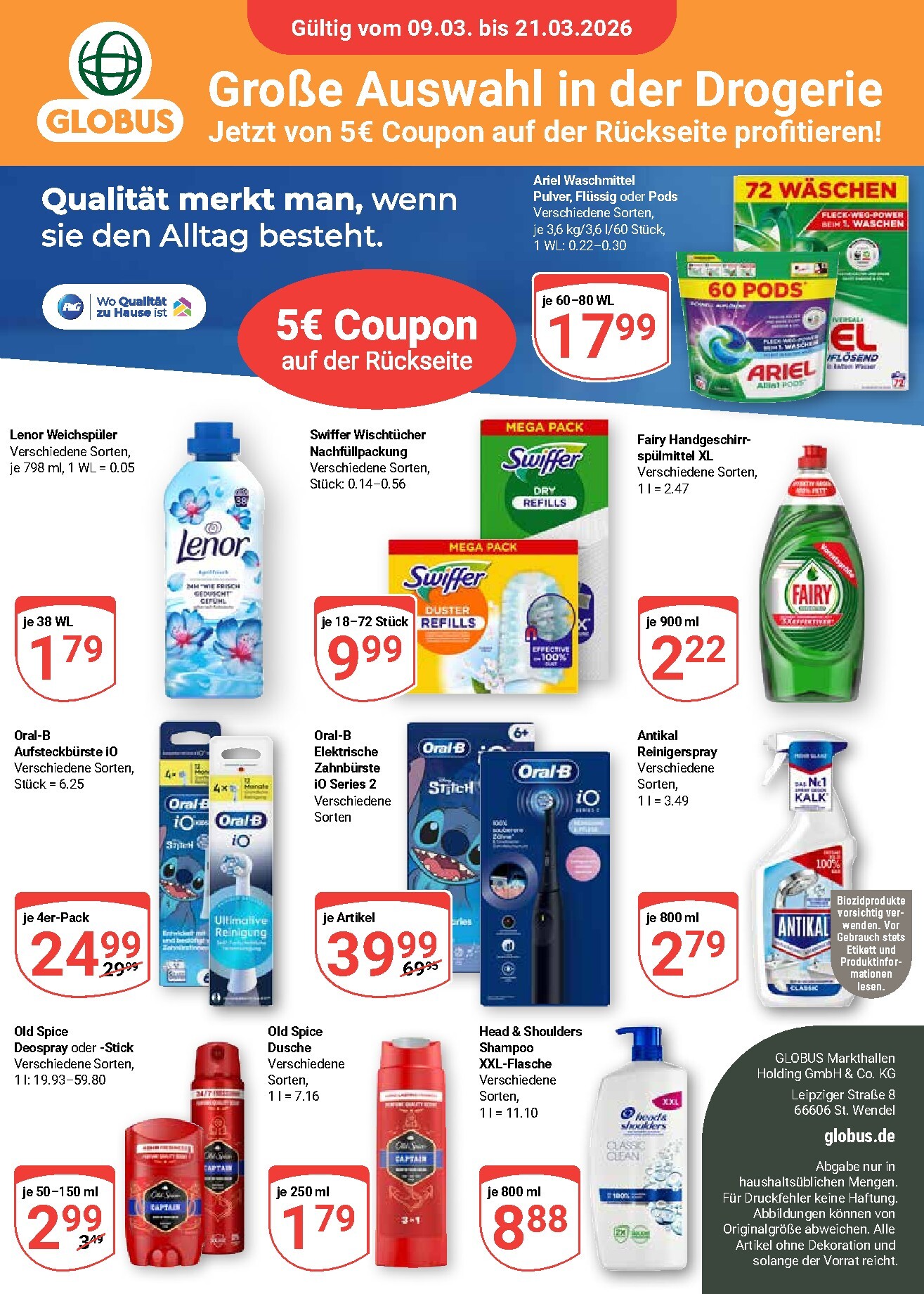 globus - GLOBUS - Drogerie-Prospekt gültig vom 09.03.2026 bis 21.03.2026