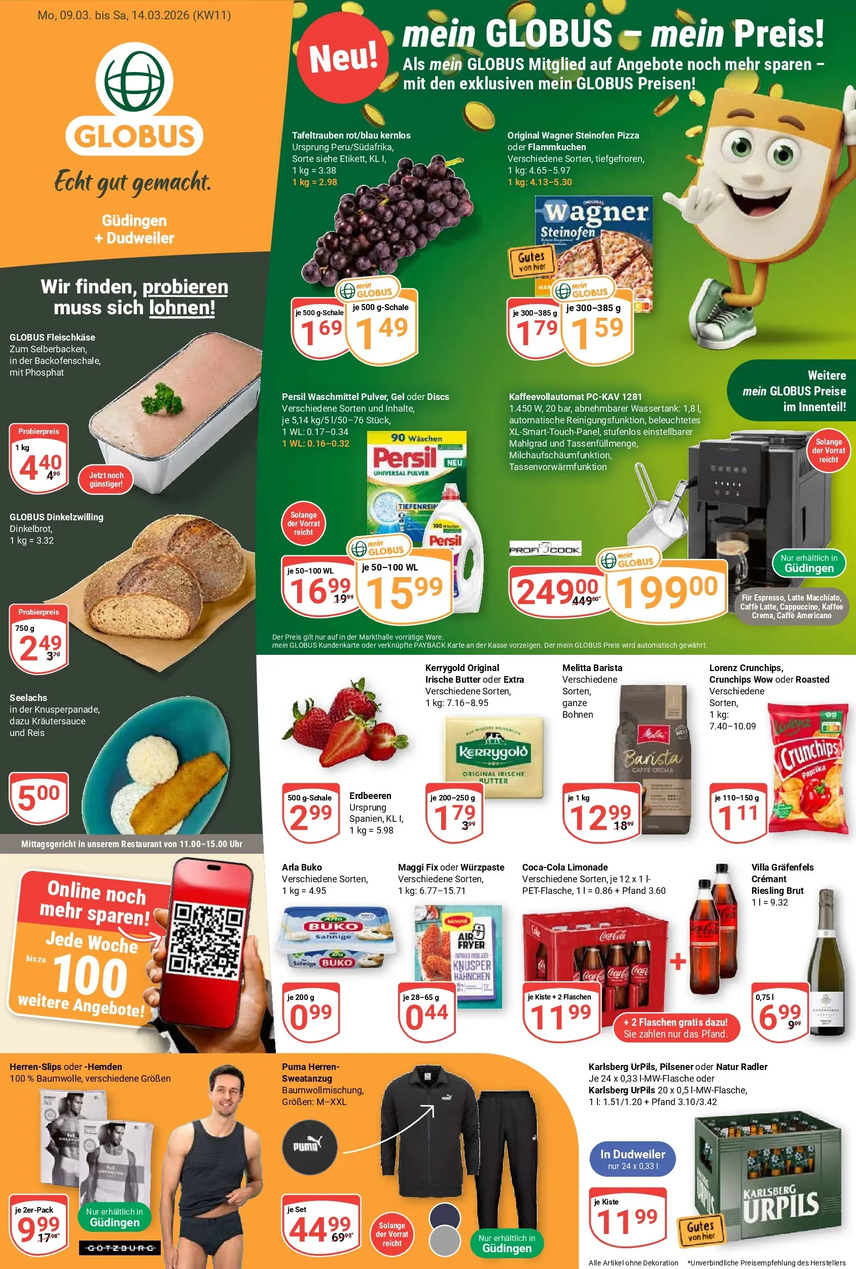 globus - Globus - Güdingen + Dudweiler-Prospekt gültig vom 09.03.2026 bis 14.03.2026