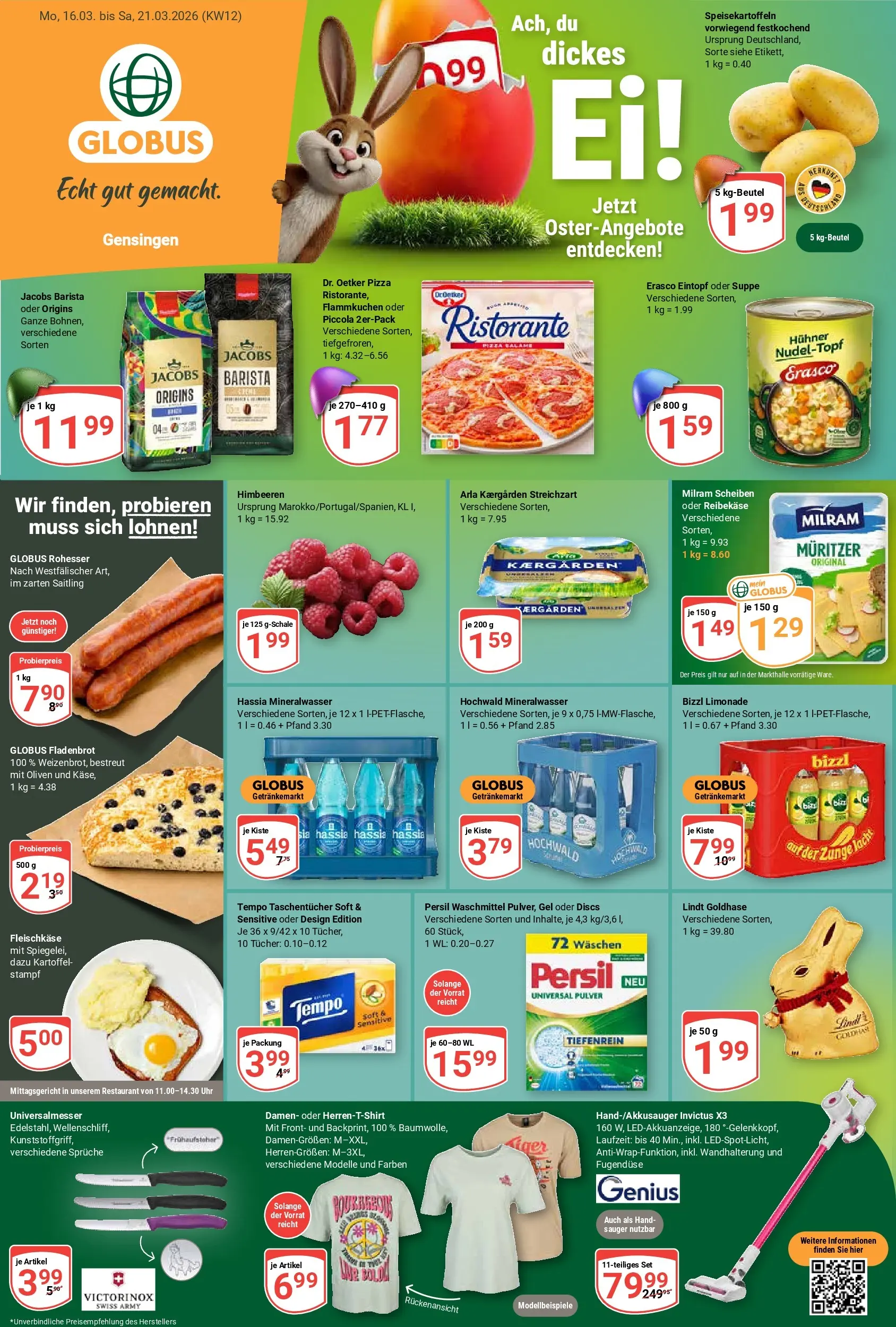 globus - Globus - Gensingen-Prospekt gültig vom 16.03.2026 bis 21.03.2026