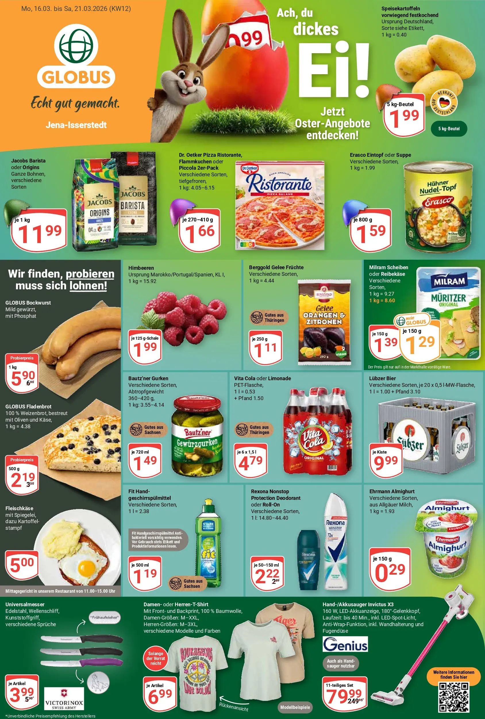 globus - Globus - Jena-Isserstedt-Prospekt gültig vom 16.03.2026 bis 21.03.2026