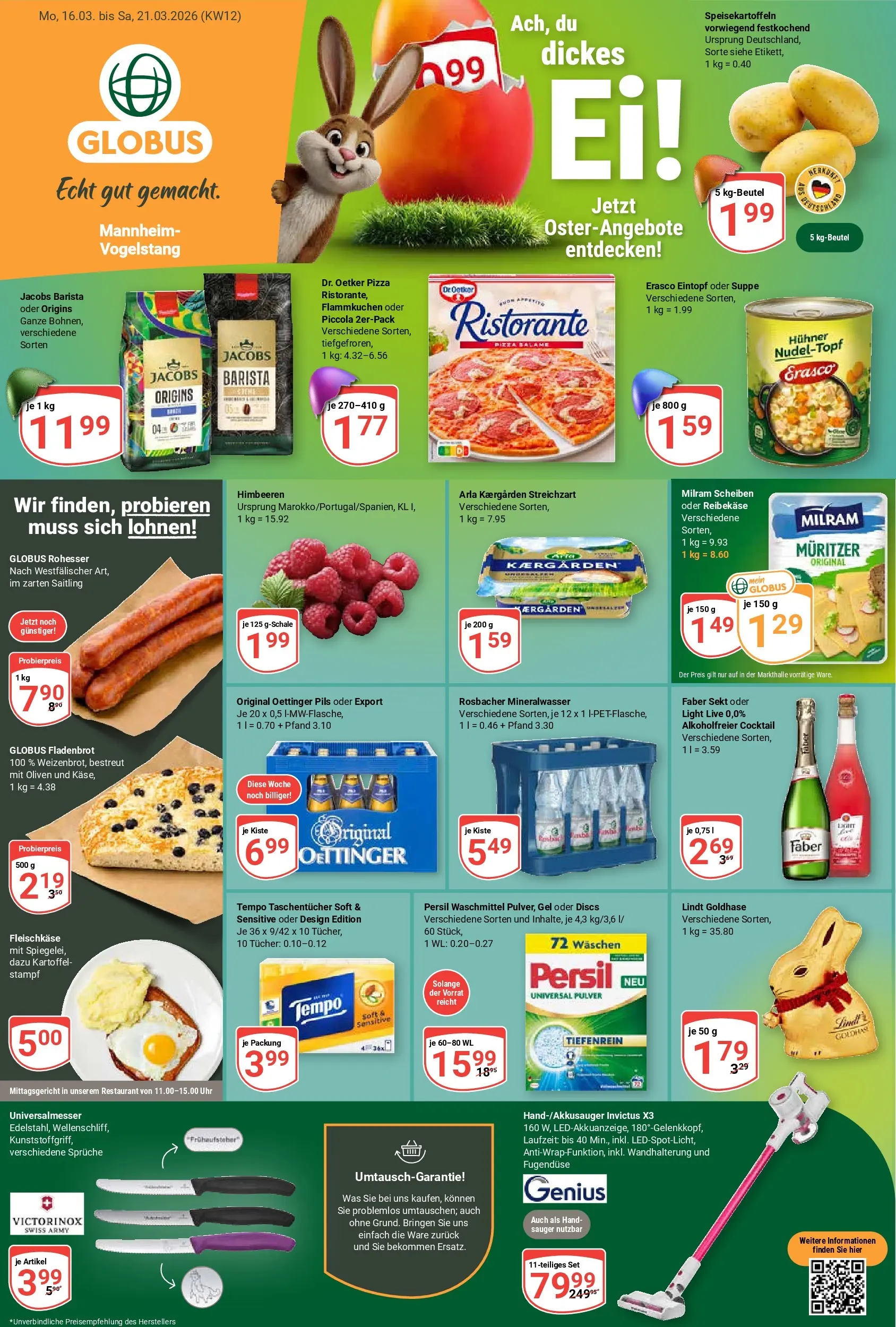 globus - Globus - Mannheim-Vogelstang-Prospekt gültig vom 16.03.2026 bis 21.03.2026