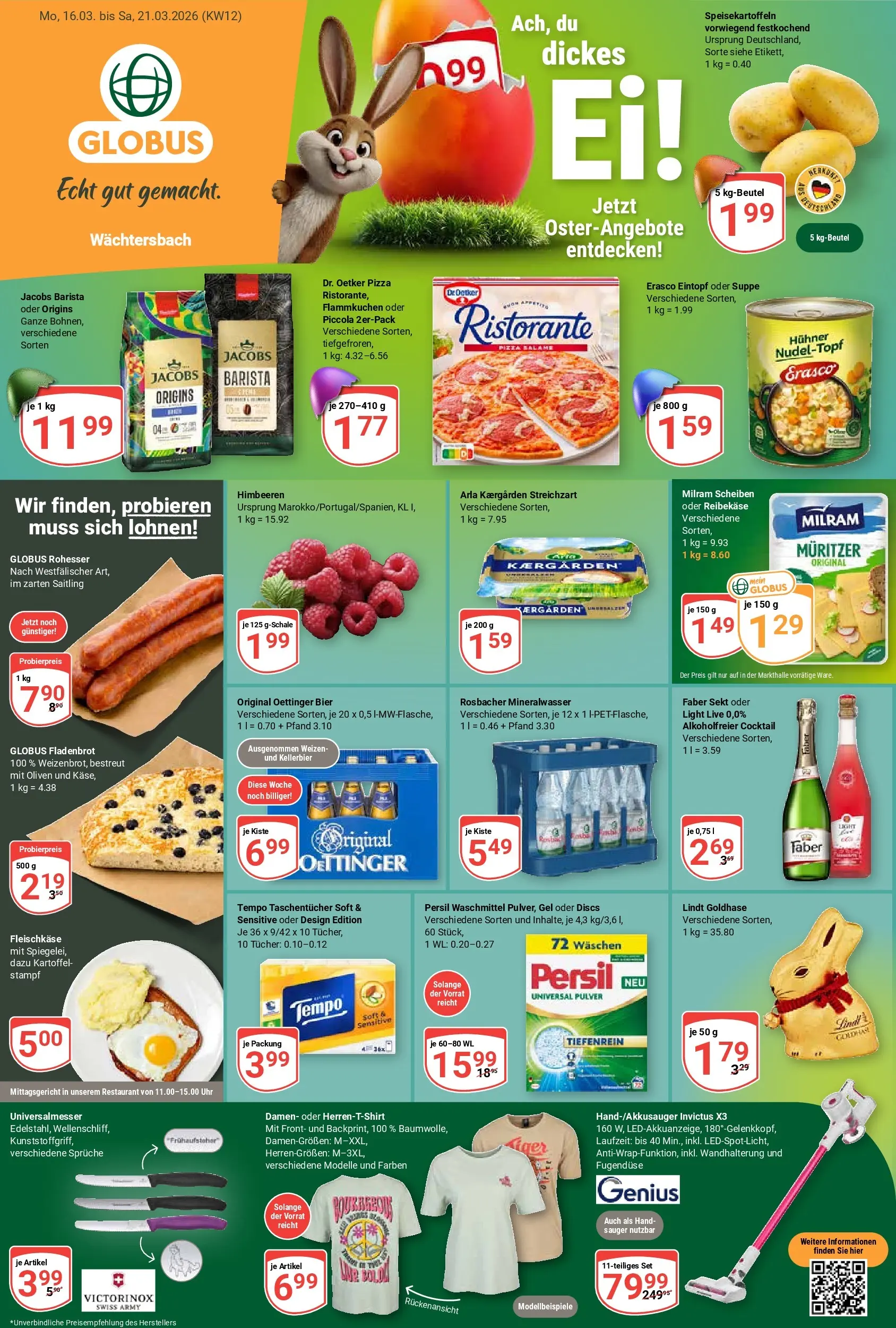 globus - Globus - Wächtersbach-Prospekt gültig vom 16.03.2026 bis 21.03.2026