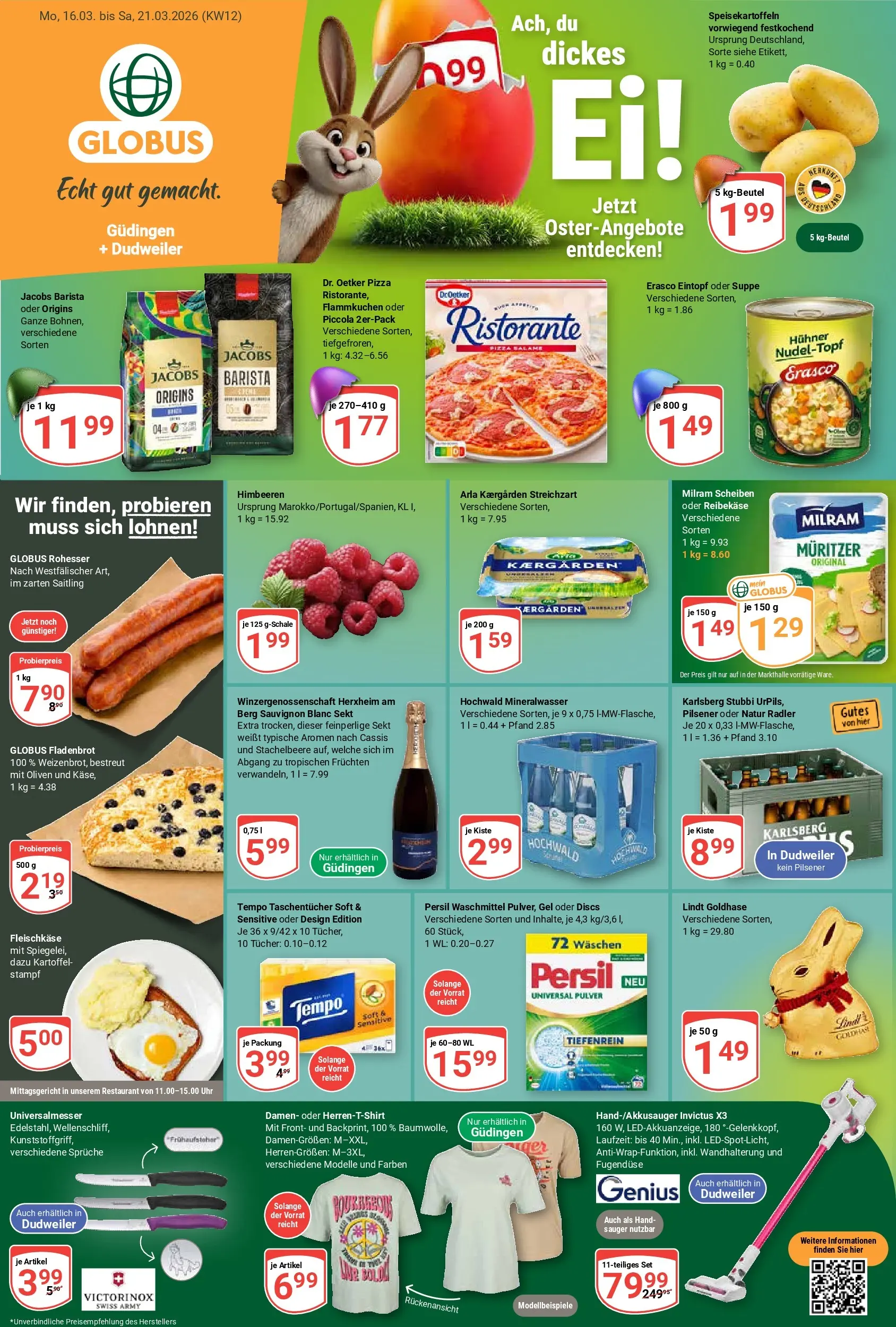 globus - Globus - Güdingen + Dudweiler-Prospekt gültig vom 16.03.2026 bis 21.03.2026