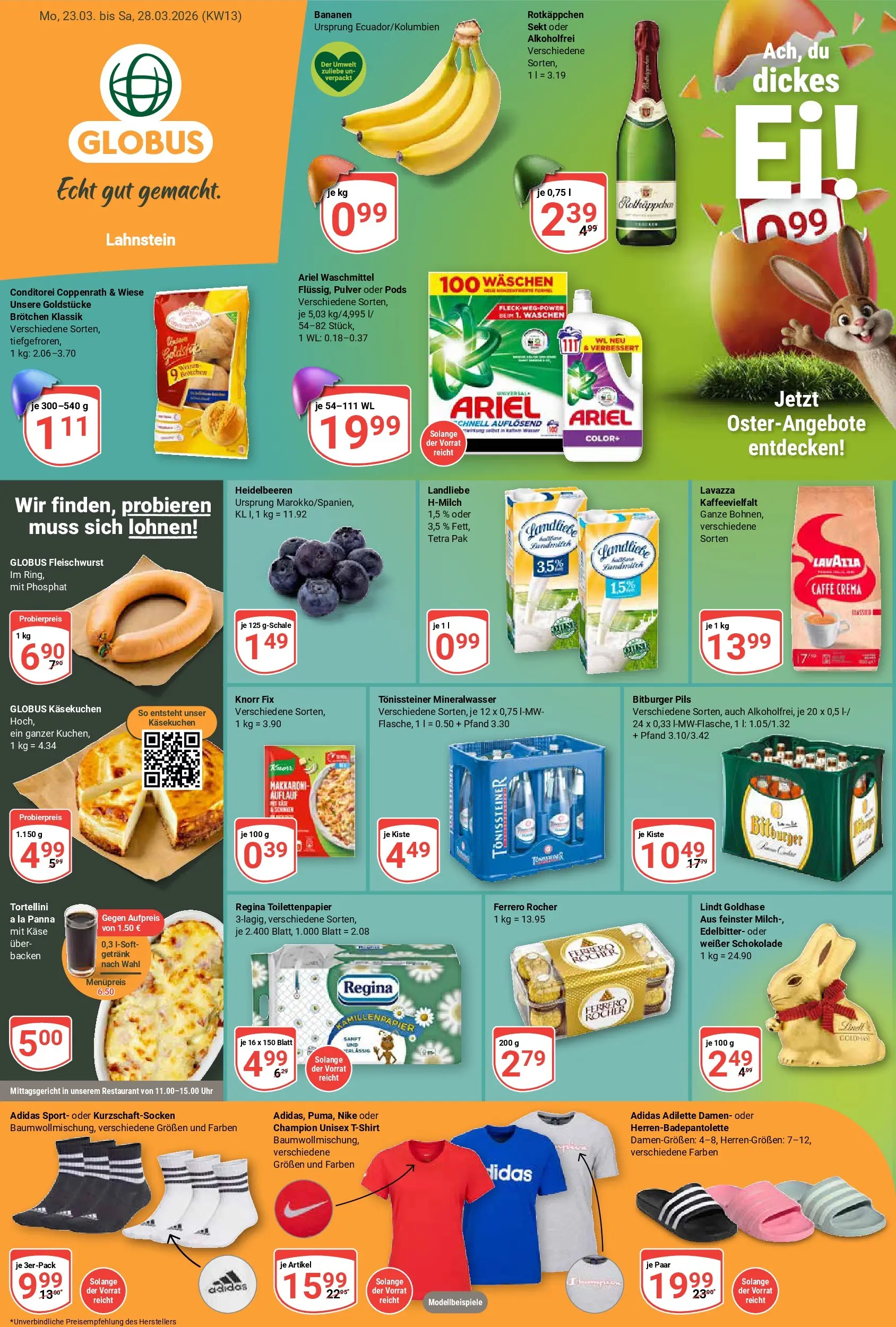 globus - Globus - Lahnstein-Prospekt gültig vom 23.03.2026 bis 28.03.2026