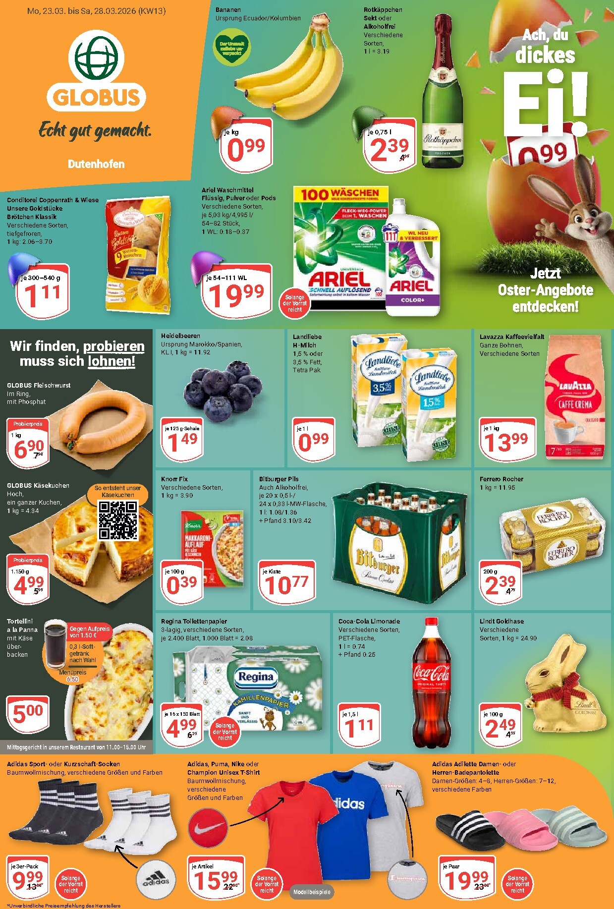 globus - Globus - Dutenhofen-Prospekt gültig vom 23.03.2026 bis 28.03.2026