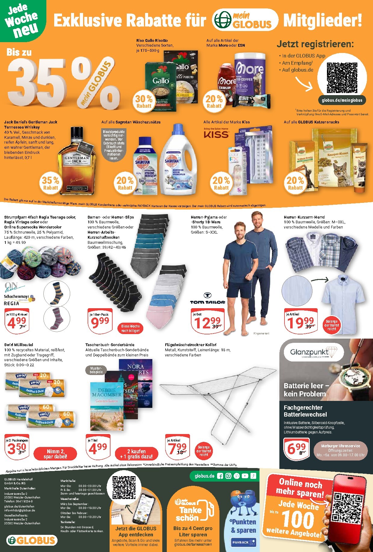 globus - Globus - Dutenhofen Prospekt nächste Woche – von Montag 20.04.2026 bis Samstag 25.04.2026 - page: 22