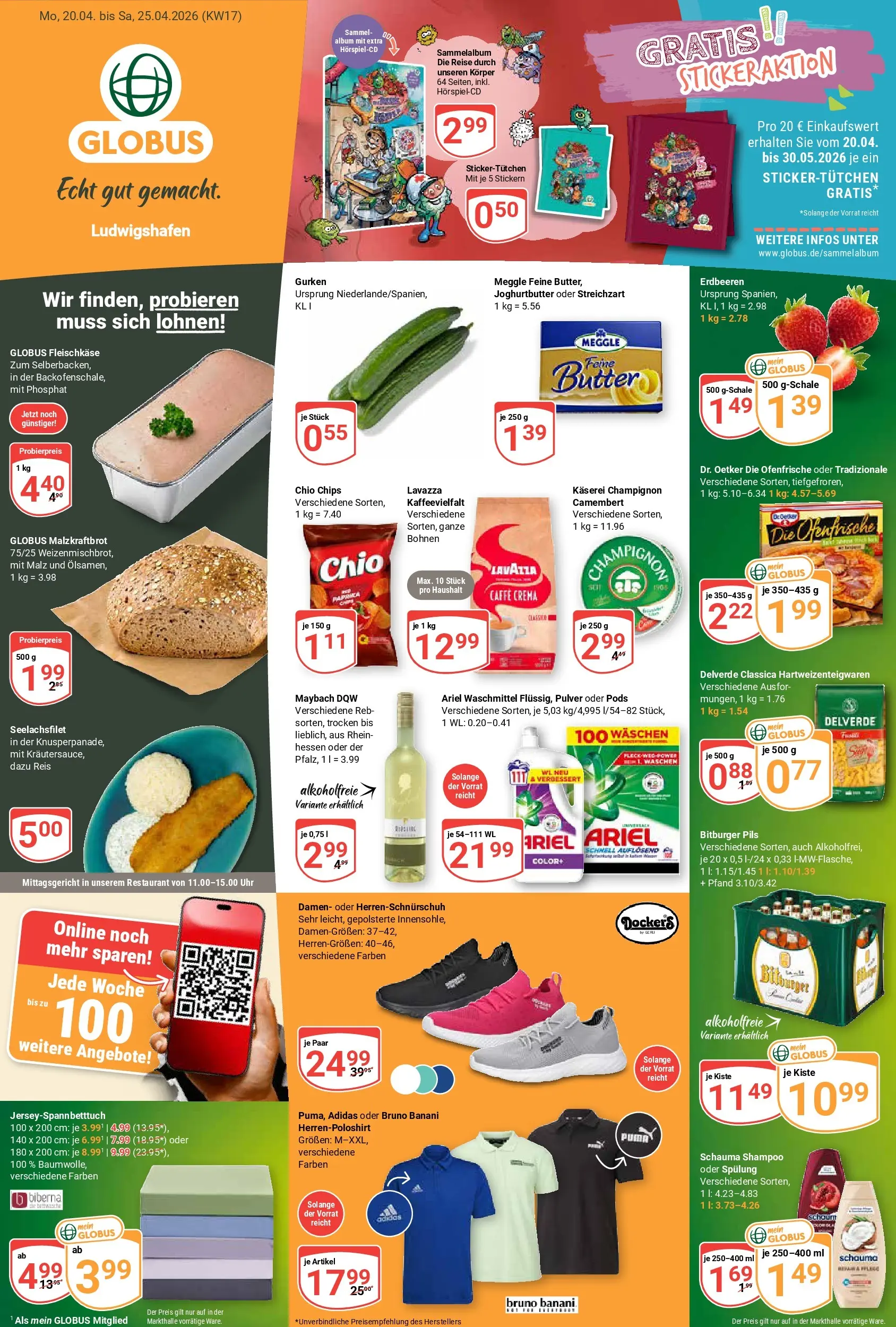 globus - Globus - Ludwigshafen Prospekt – von Montag 20.04.2026 bis Samstag 25.04.2026