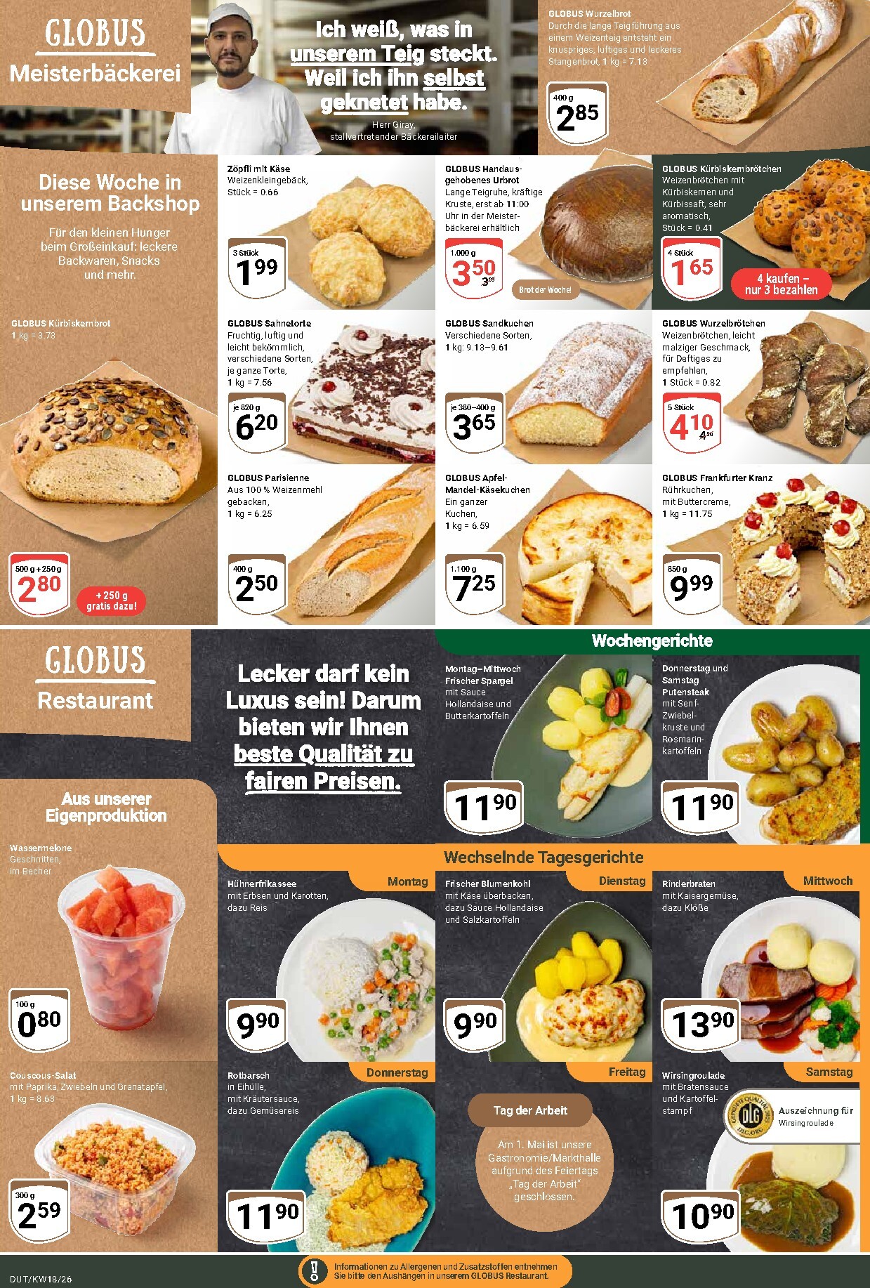 globus - Globus - Dutenhofen Prospekt nächste Woche – von Montag 27.04.2026 bis Samstag 02.05.2026 - page: 12