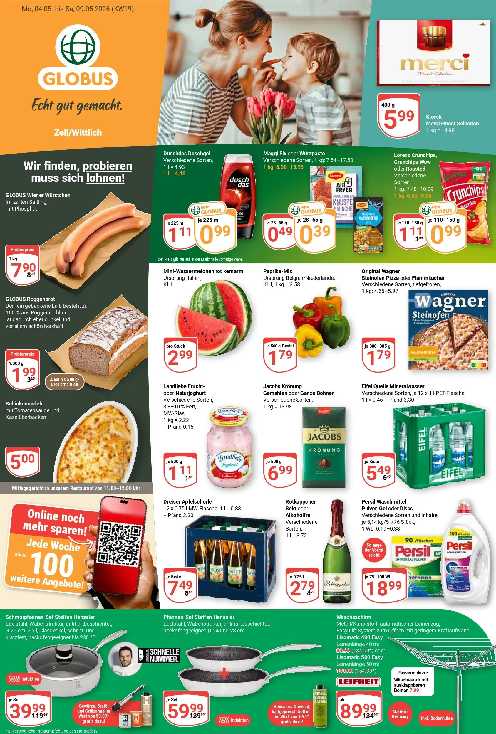 globus - Globus - Zell/Wittlich Prospekt nächste Woche – von Montag 04.05.2026 bis Samstag 09.05.2026