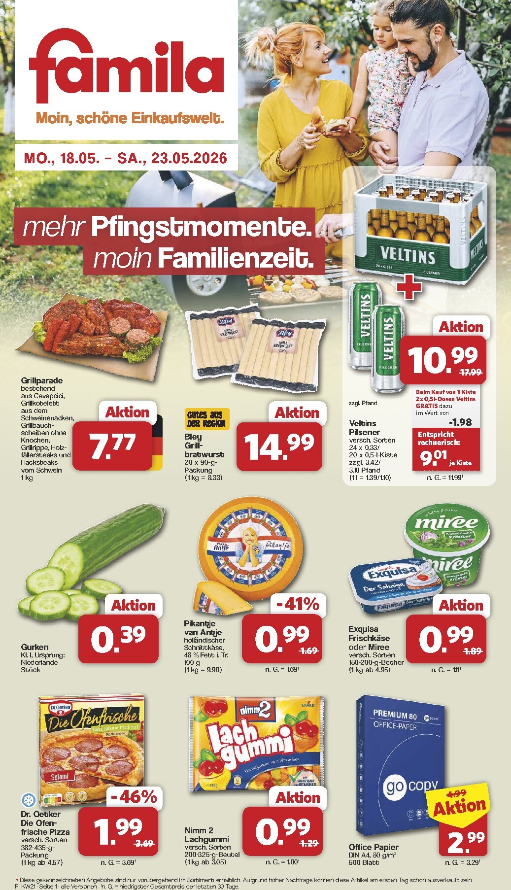 famila-nordwest - Famila Nordwest Prospekt nächste Woche – von Montag 18.05.2026 bis Samstag 23.05.2026