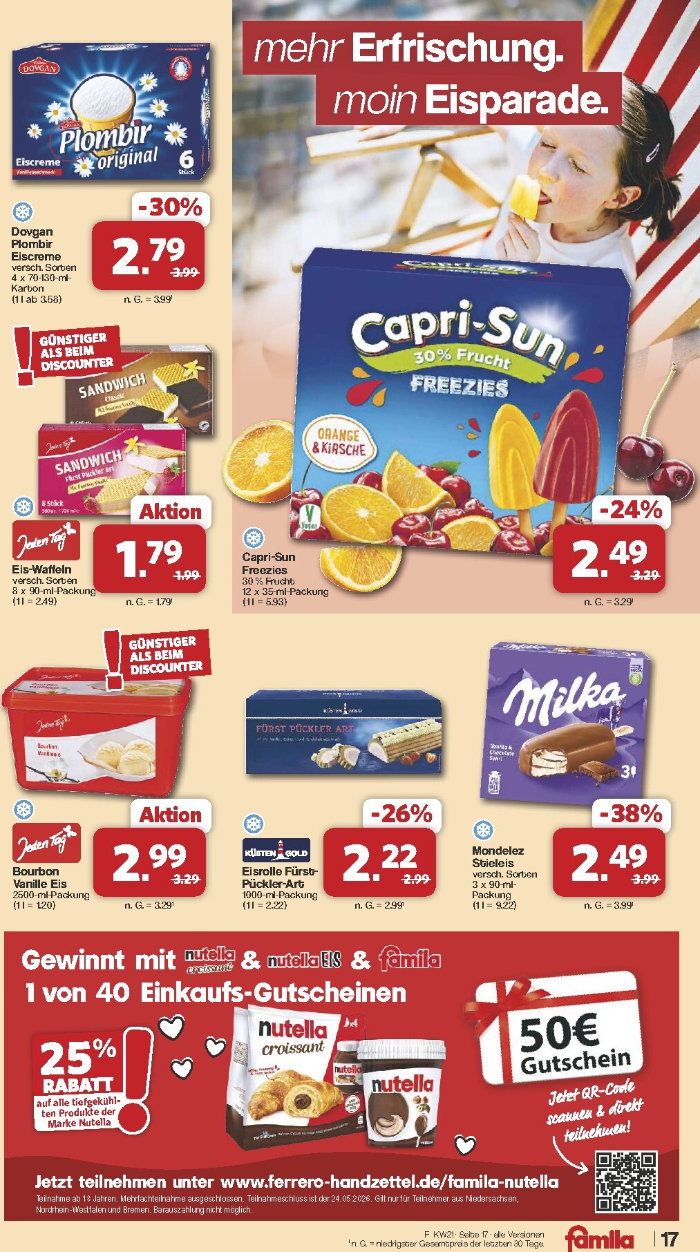 famila-nordwest - Famila Nordwest Prospekt nächste Woche – von Montag 18.05.2026 bis Samstag 23.05.2026 - page: 17