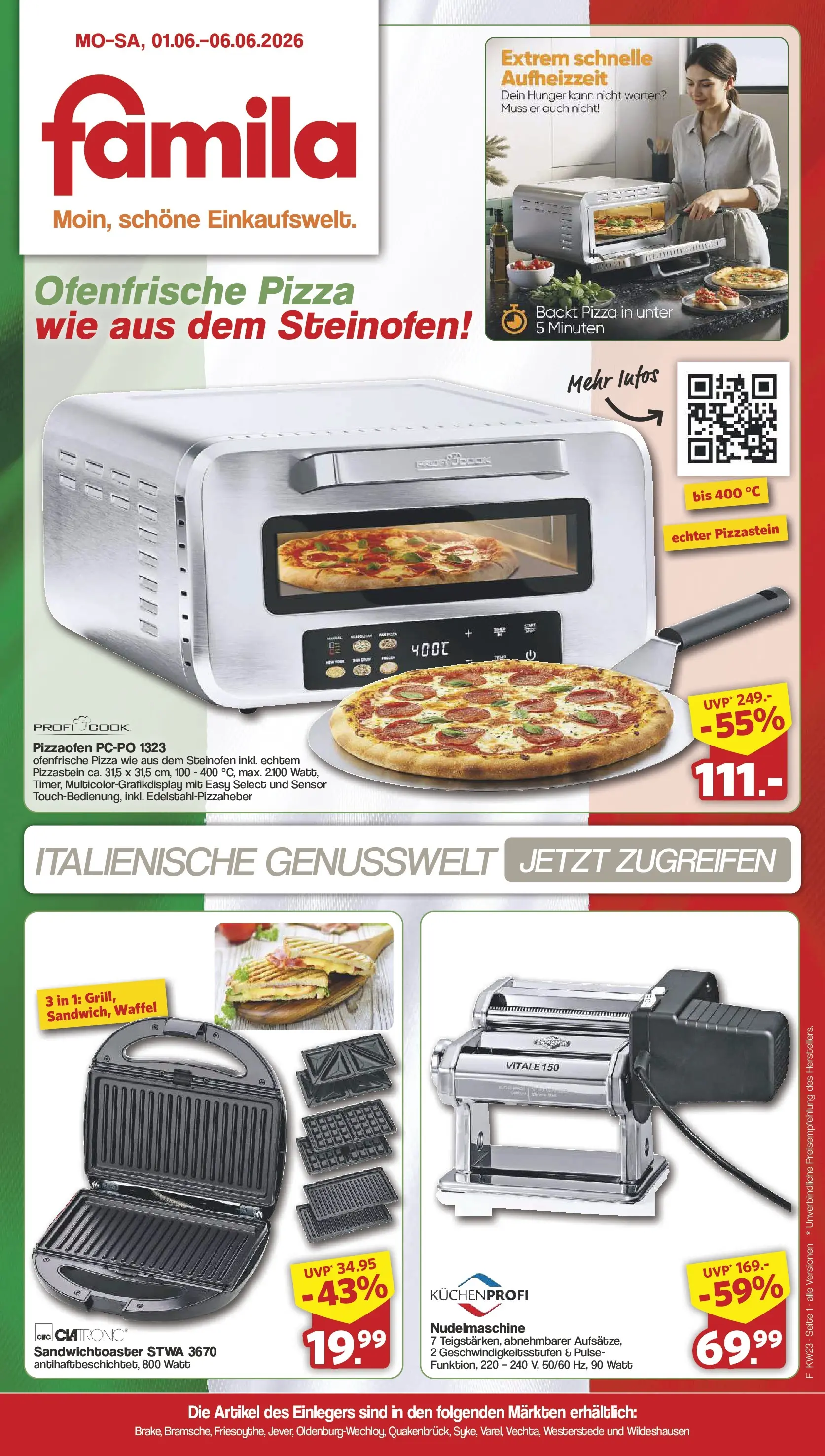 famila-nordwest - Famila Nordwest - Einleger Prospekt – von Montag 01.06.2026 bis Samstag 06.06.2026