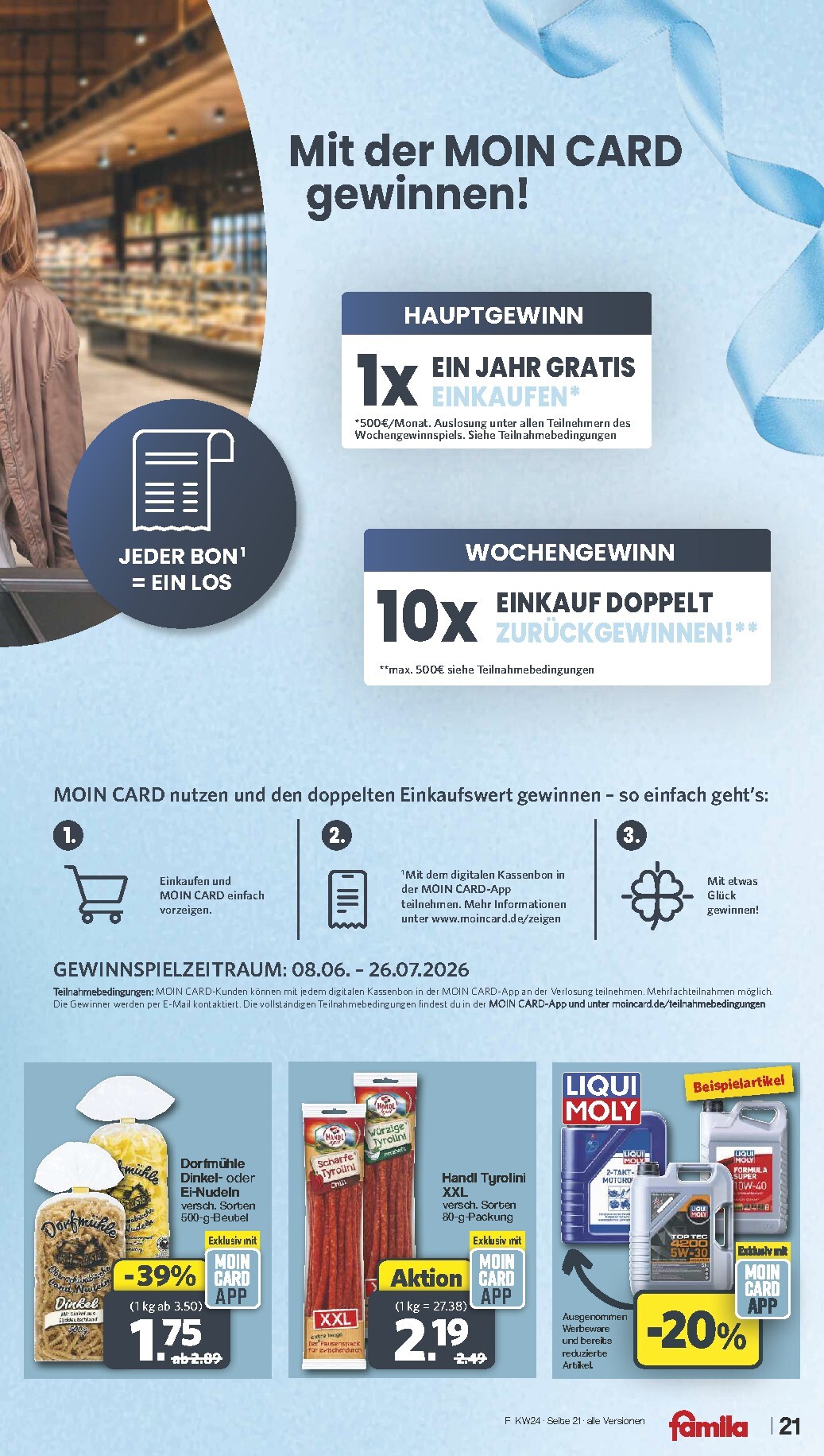 famila-nordwest - Famila Nordwest Prospekt nächste Woche – von Montag 08.06.2026 bis Samstag 13.06.2026 - page: 21