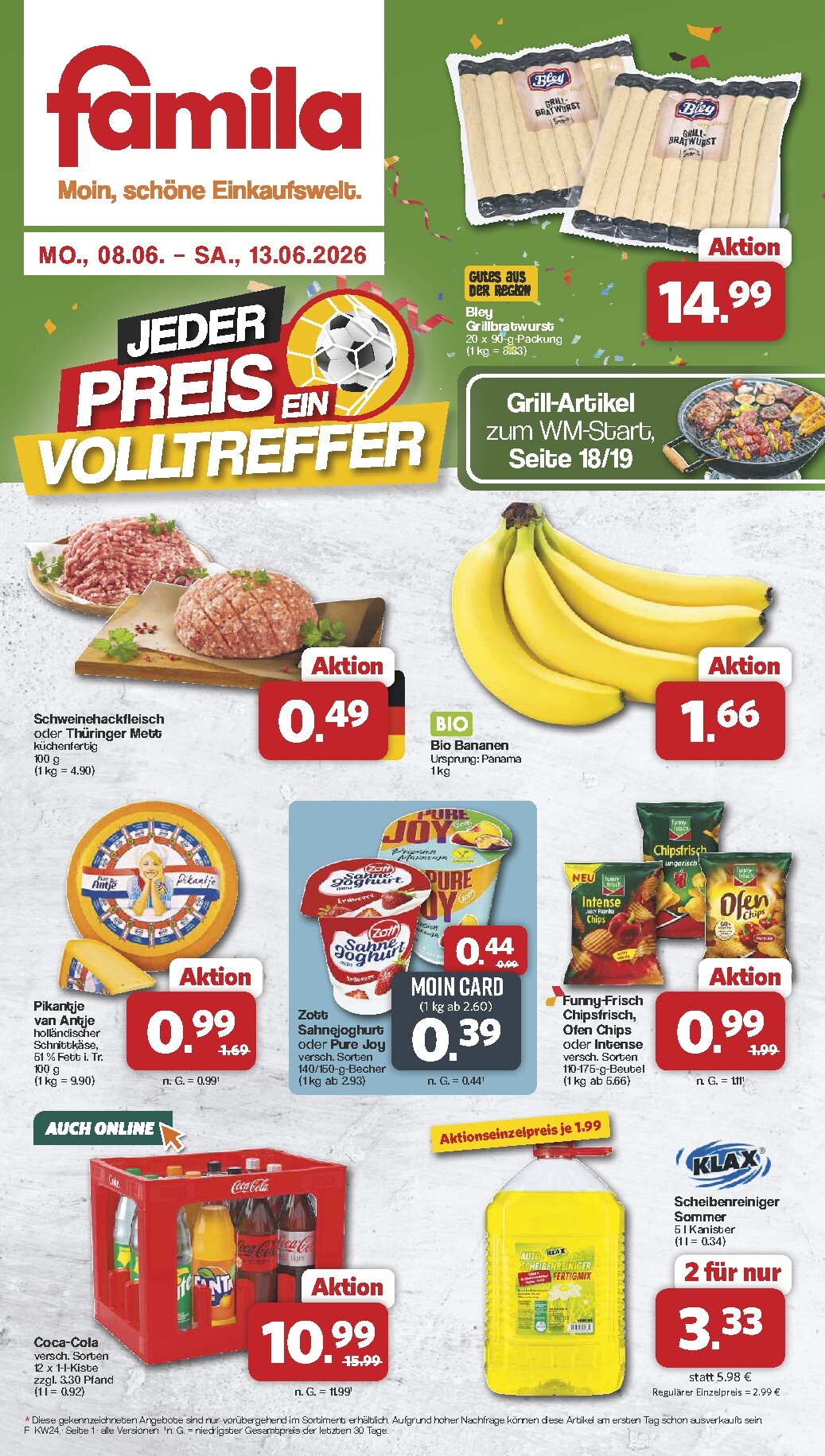 famila-nordwest - Famila Nordwest Prospekt nächste Woche – von Montag 08.06.2026 bis Samstag 13.06.2026 - page: 1