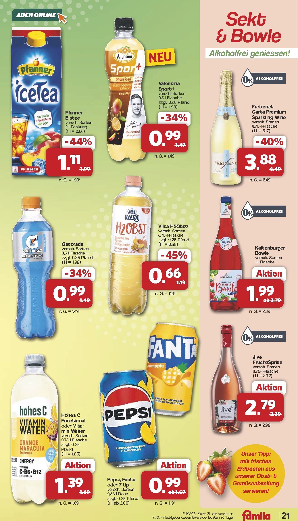 famila-nordwest - Famila Nordwest Prospekt nächste Woche – von Montag 22.06.2026 bis Samstag 27.06.2026 - page: 22