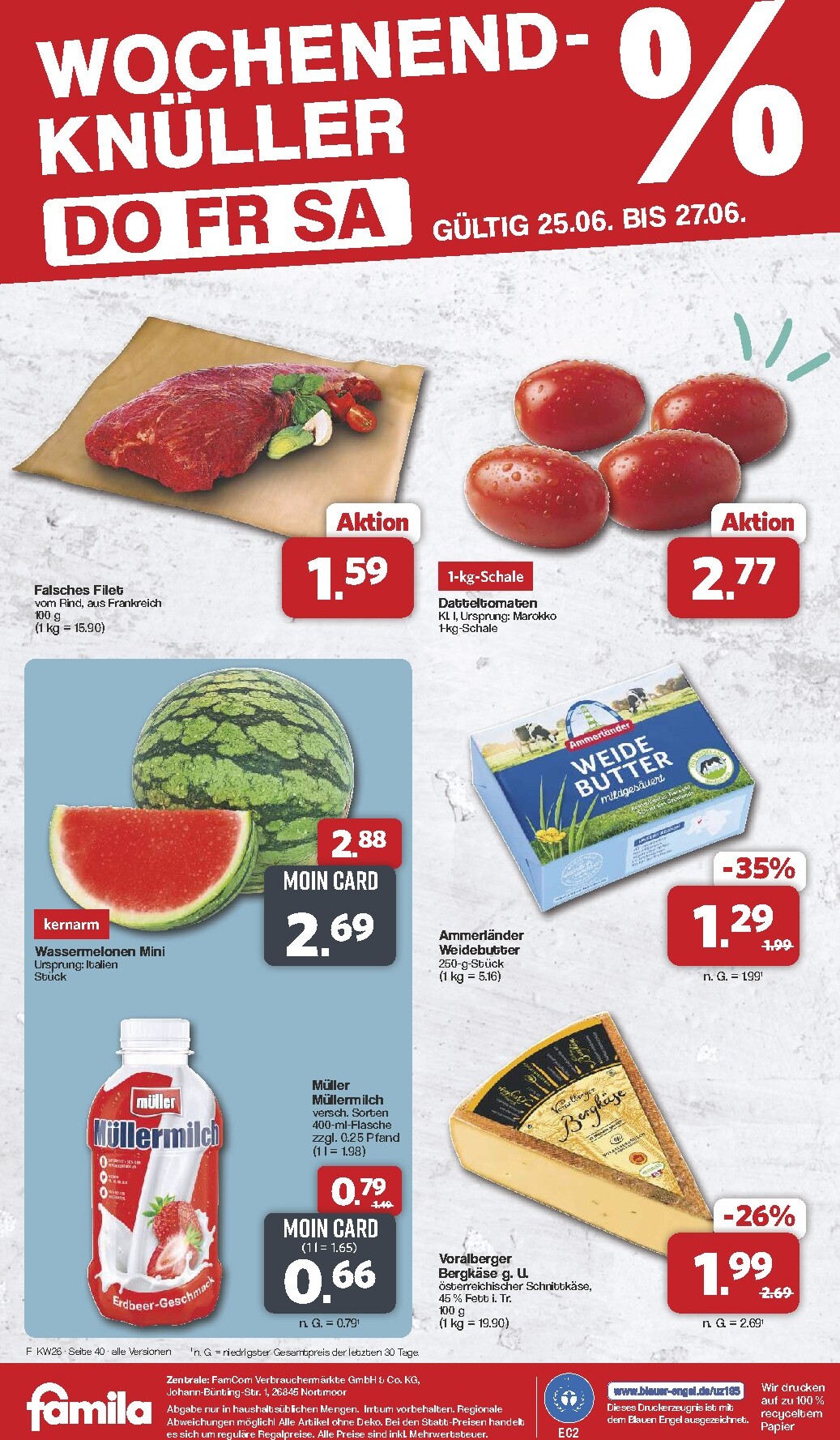 famila-nordwest - Famila Nordwest Prospekt nächste Woche – von Montag 22.06.2026 bis Samstag 27.06.2026 - page: 43