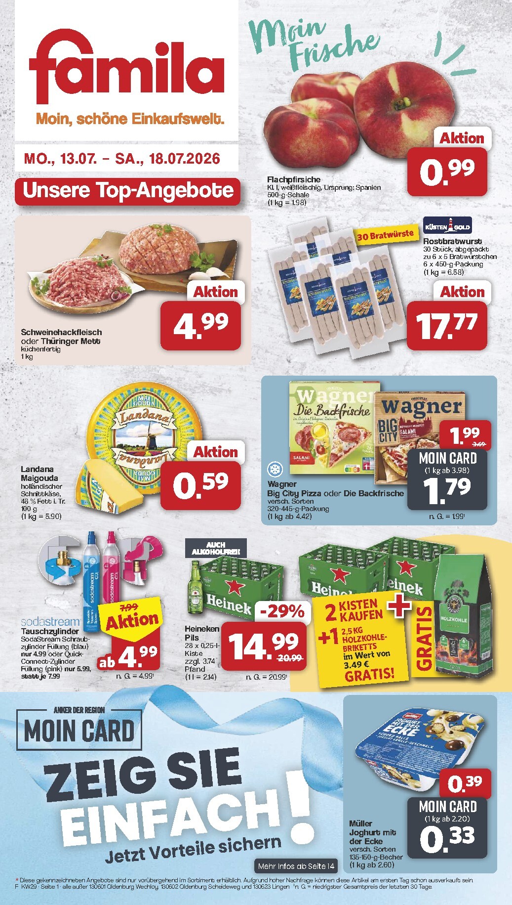 famila-nordwest - Famila Nordwest Prospekt – von Montag 13.07.2026 bis Samstag 18.07.2026 - page: 1