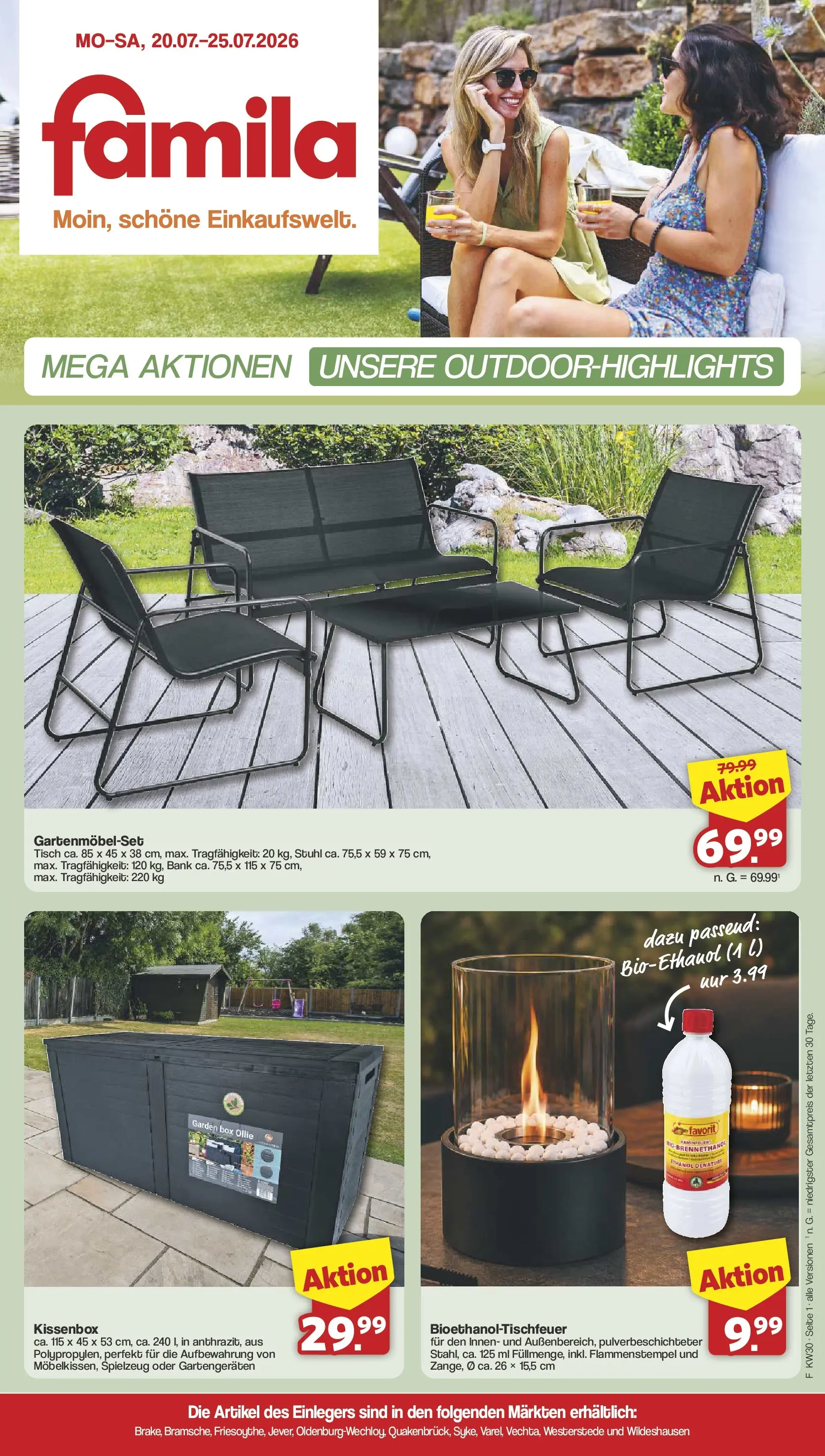 famila-nordwest - Famila Nordwest - Mega Aktionen Prospekt – von Montag 20.07.2026 bis Samstag 25.07.2026