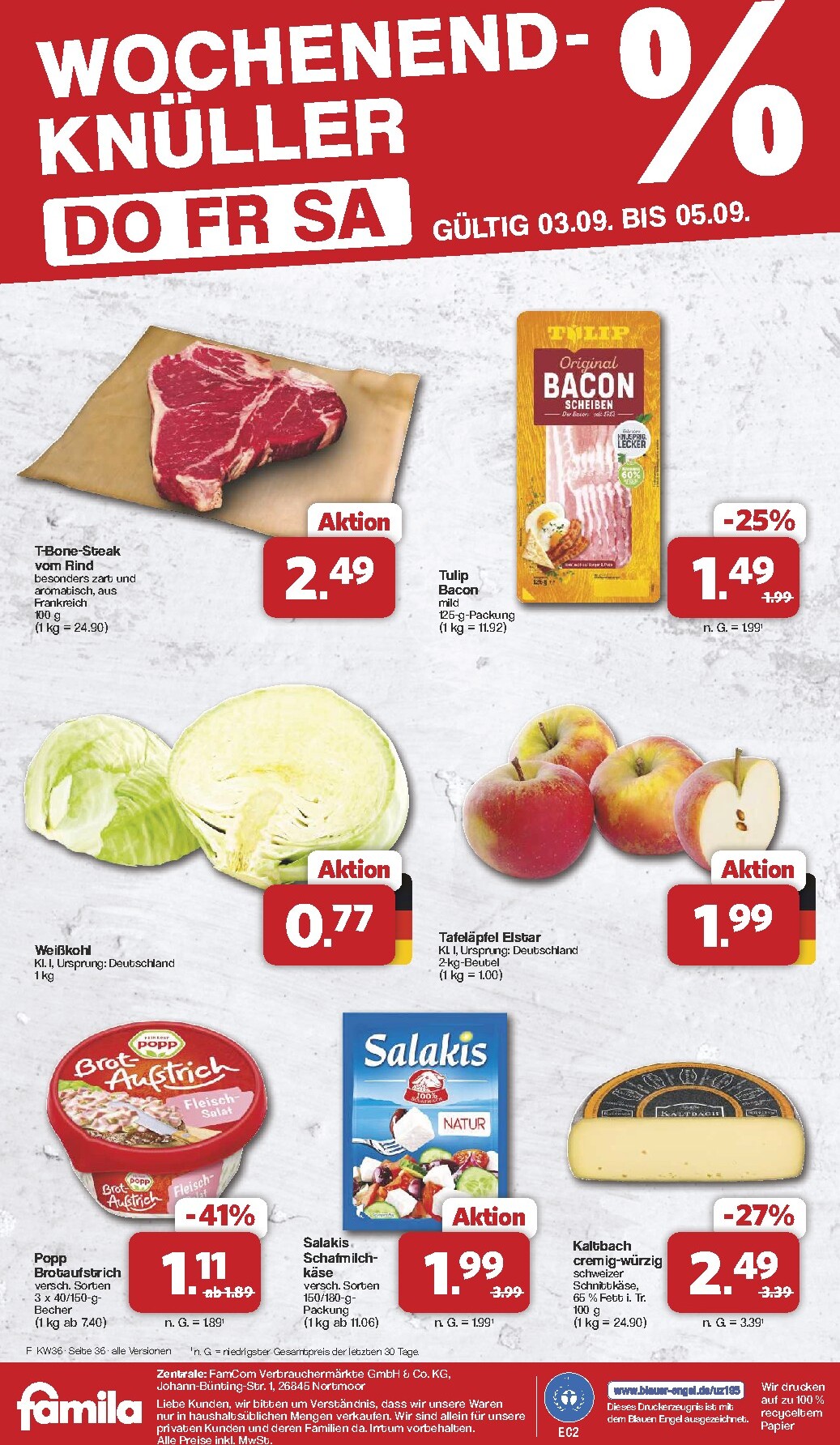 famila-nordwest - Famila Nordwest Prospekt nächste Woche – von Montag 31.08.2026 bis Samstag 05.09.2026 - page: 38