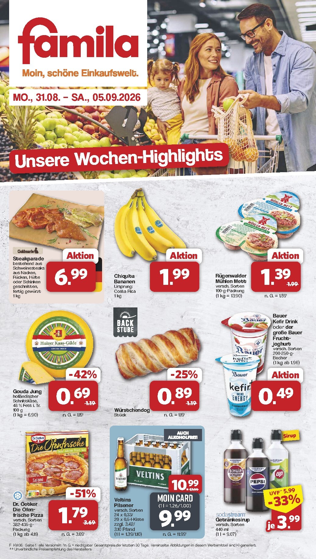famila-nordwest - Famila Nordwest Prospekt nächste Woche – von Montag 31.08.2026 bis Samstag 05.09.2026