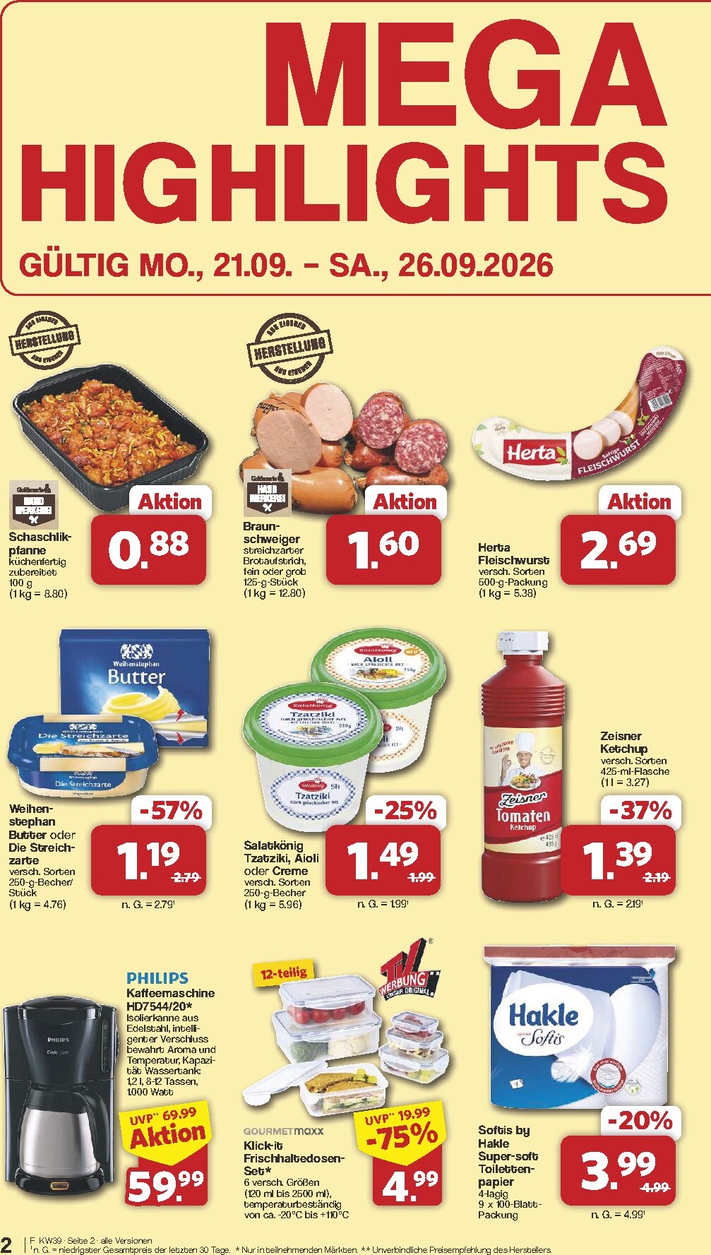 famila-nordwest - Famila Nordwest Prospekt nächste Woche – von Montag 21.09.2026 bis Samstag 26.09.2026 - page: 2