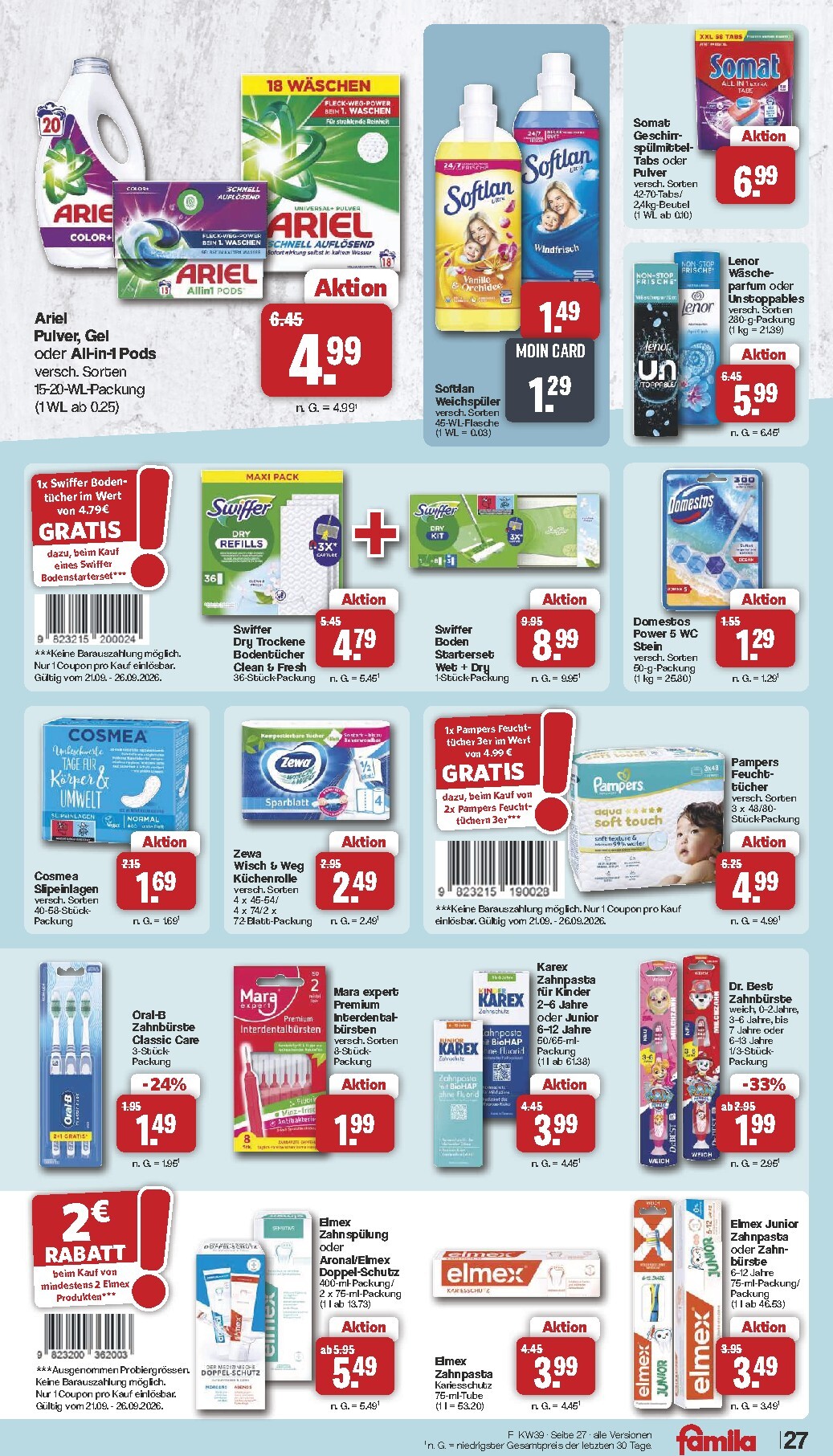 famila-nordwest - Famila Nordwest Prospekt nächste Woche – von Montag 21.09.2026 bis Samstag 26.09.2026 - page: 28