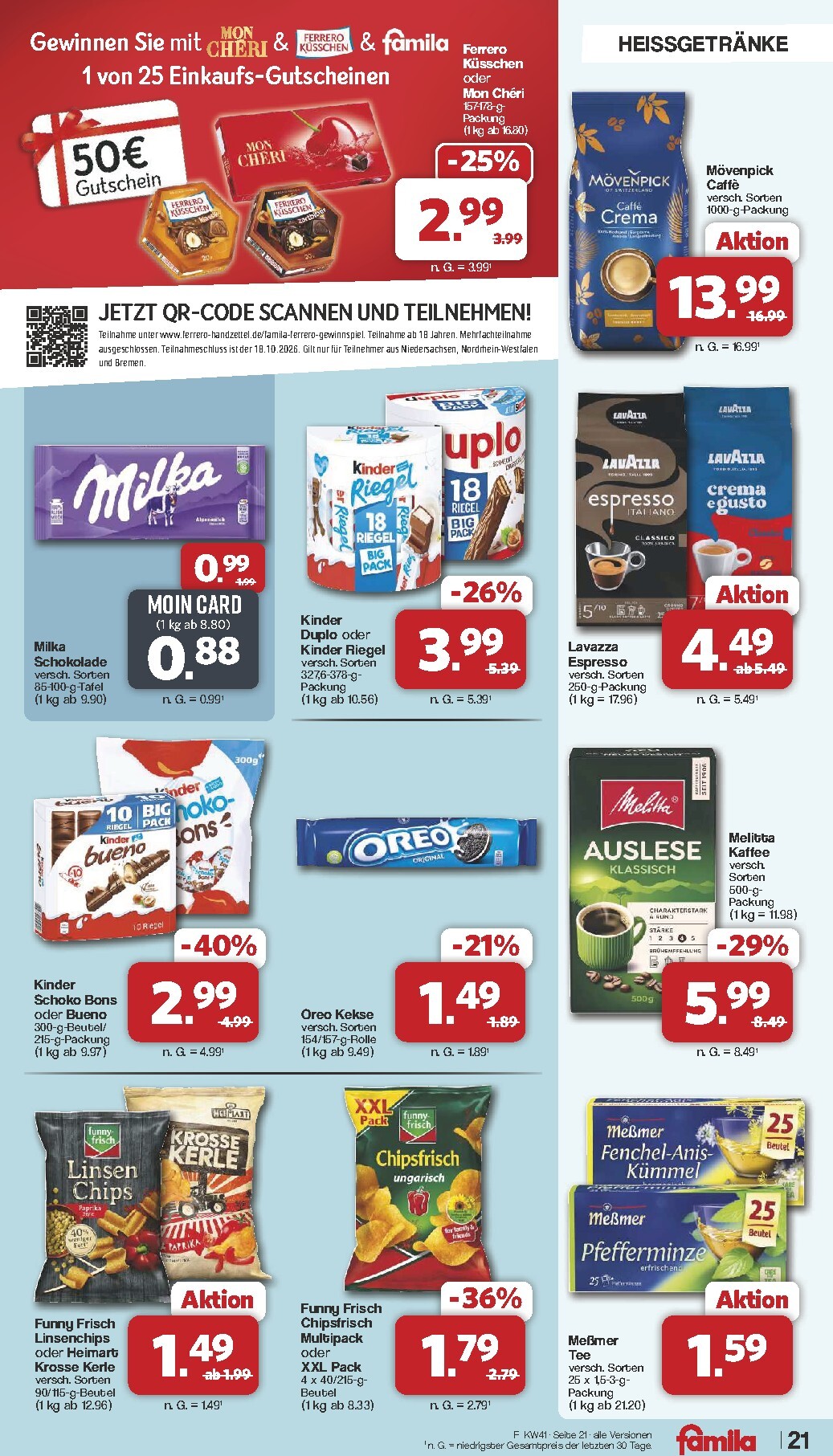 famila-nordwest - Famila Nordwest Prospekt nächste Woche – von Montag 05.10.2026 bis Samstag 10.10.2026 - page: 21