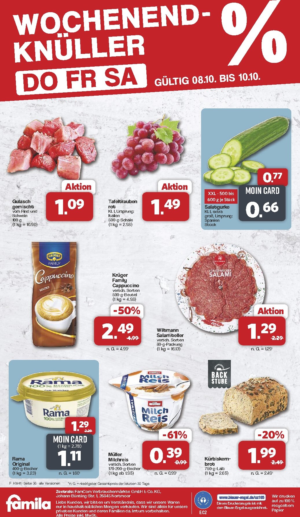 famila-nordwest - Famila Nordwest Prospekt nächste Woche – von Montag 05.10.2026 bis Samstag 10.10.2026 - page: 38