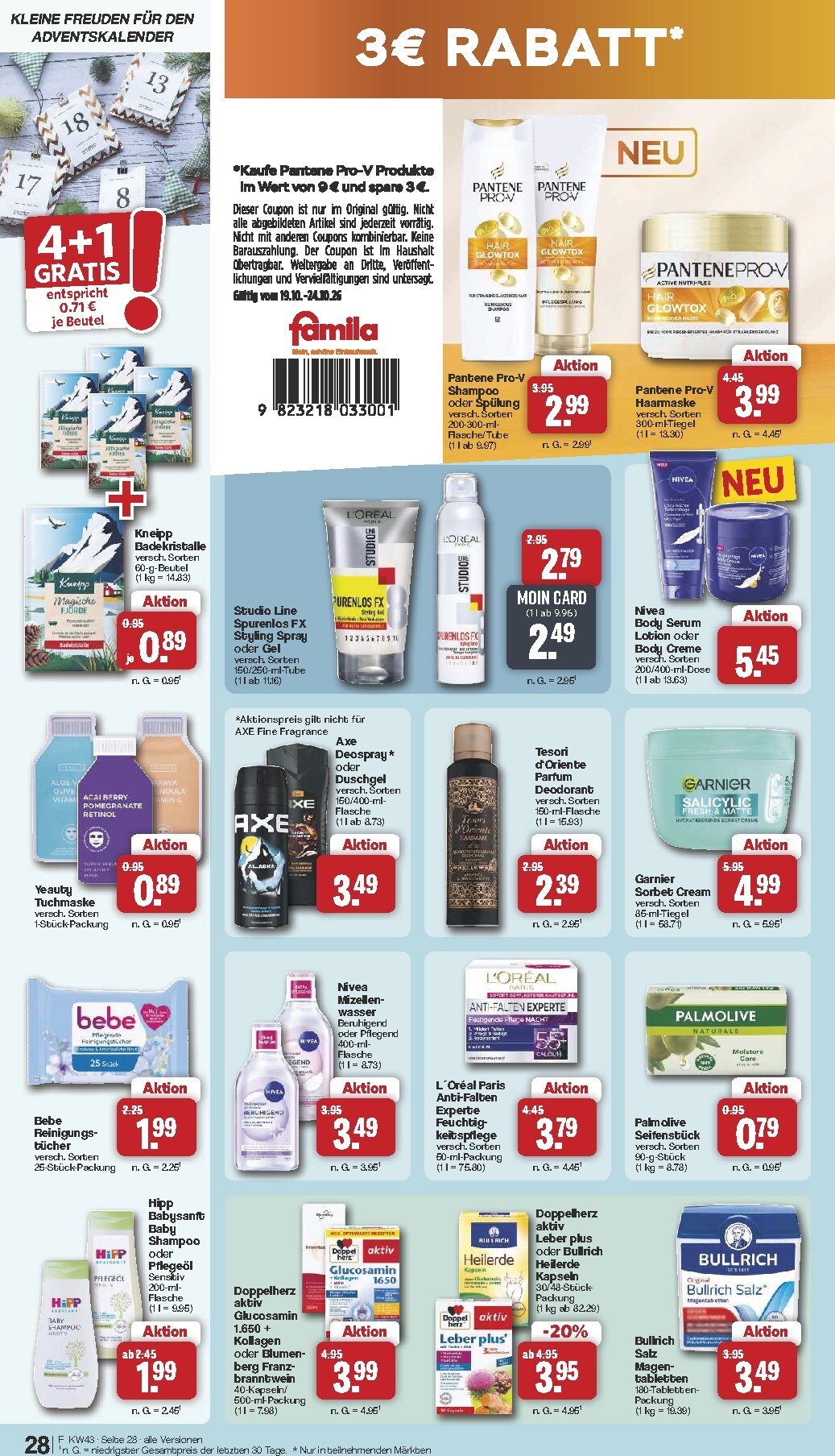 famila-nordwest - Famila Nordwest Prospekt nächste Woche – von Montag 19.10.2026 bis Samstag 24.10.2026 - page: 28