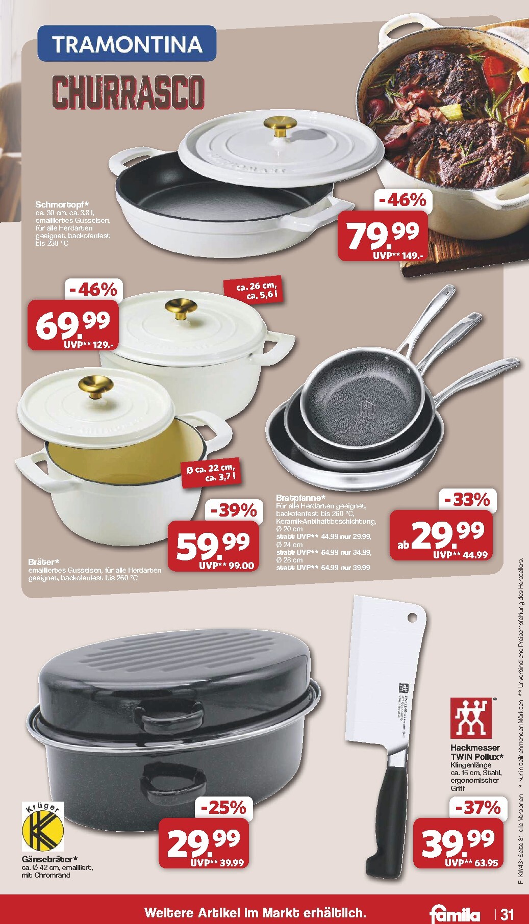 famila-nordwest - Famila Nordwest Prospekt nächste Woche – von Montag 19.10.2026 bis Samstag 24.10.2026 - page: 31