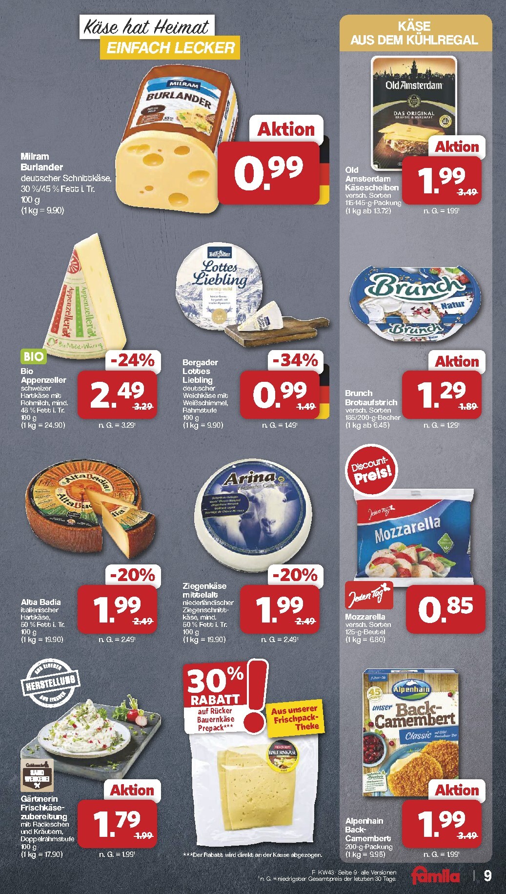 famila-nordwest - Famila Nordwest Prospekt nächste Woche – von Montag 19.10.2026 bis Samstag 24.10.2026 - page: 9