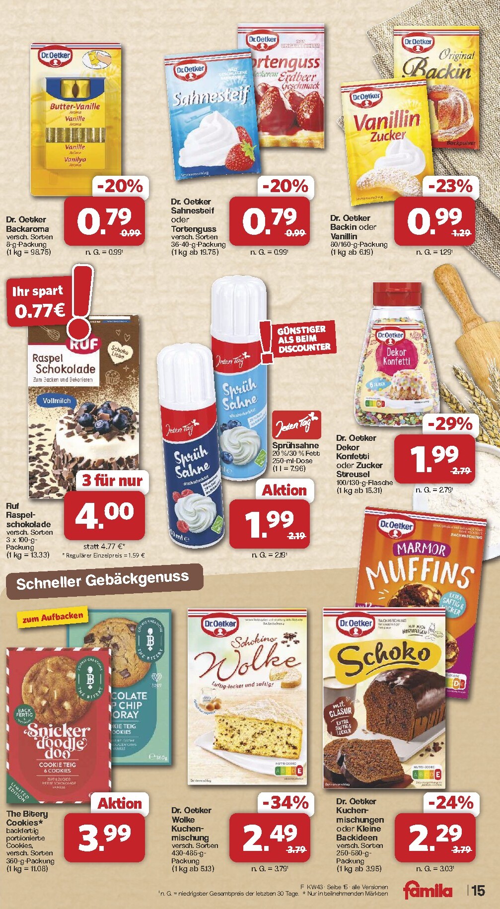 famila-nordwest - Famila Nordwest Prospekt nächste Woche – von Montag 19.10.2026 bis Samstag 24.10.2026 - page: 15