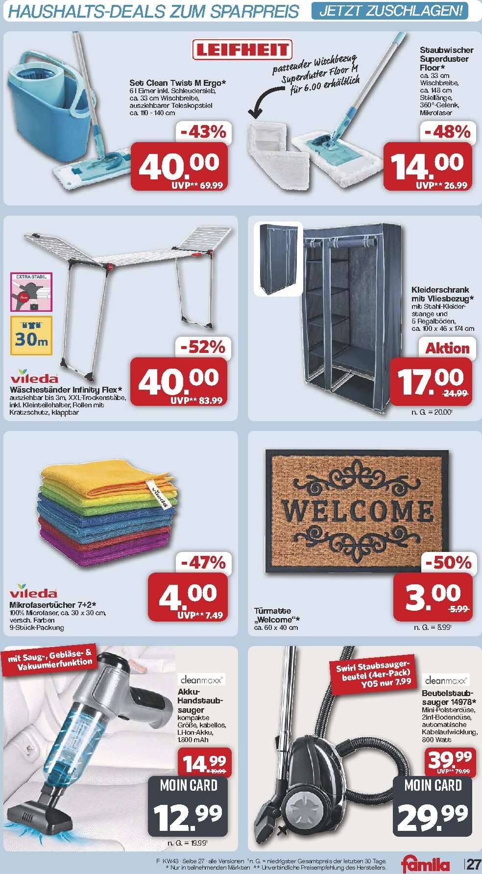famila-nordwest - Famila Nordwest Prospekt nächste Woche – von Montag 19.10.2026 bis Samstag 24.10.2026 - page: 27