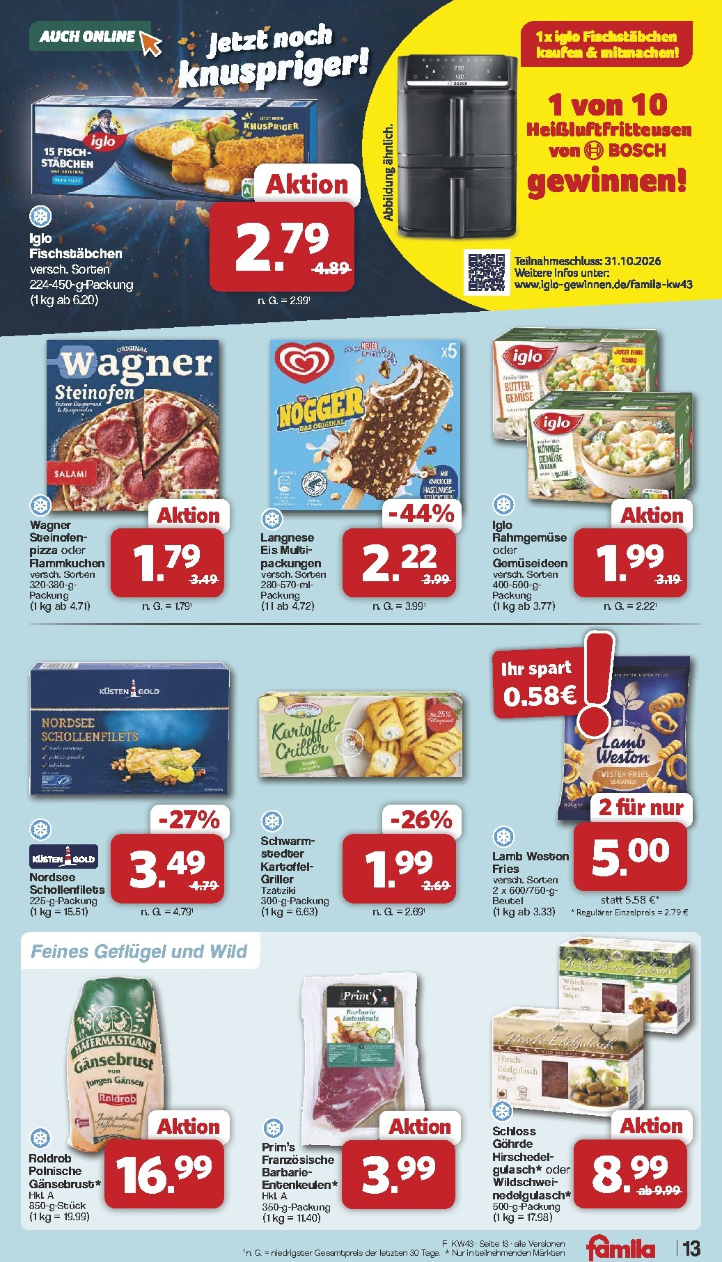 famila-nordwest - Famila Nordwest Prospekt nächste Woche – von Montag 19.10.2026 bis Samstag 24.10.2026 - page: 13