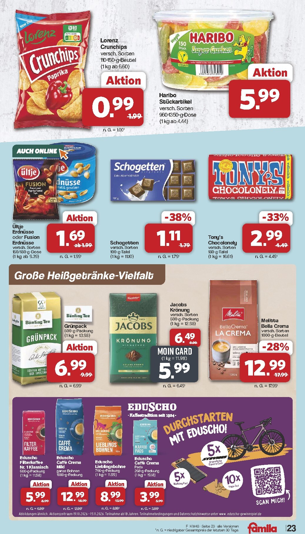 famila-nordwest - Famila Nordwest Prospekt nächste Woche – von Montag 19.10.2026 bis Samstag 24.10.2026 - page: 23