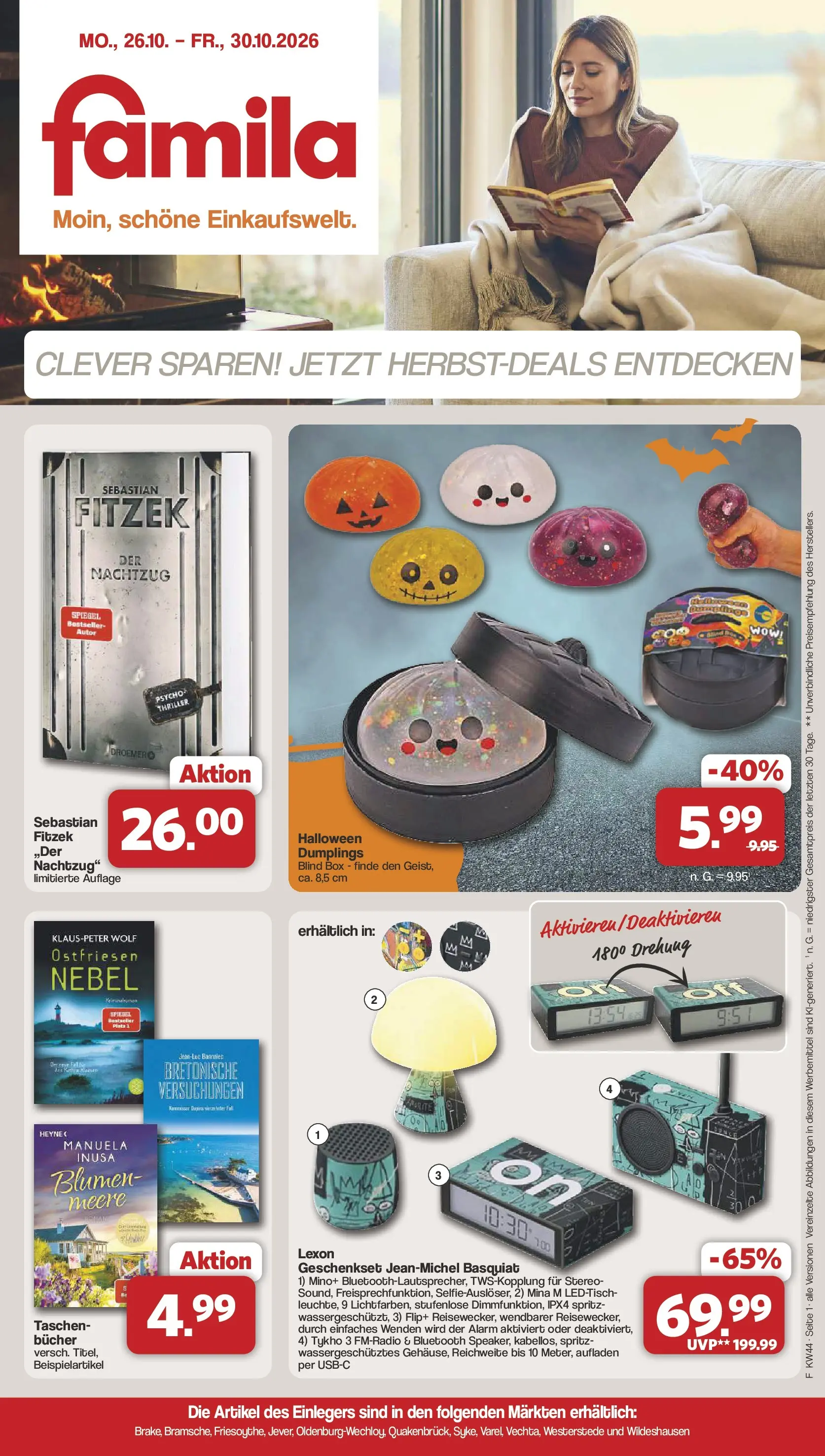 famila-nordwest - Famila Nordwest - Einleger Prospekt nächste Woche – von Montag 26.10.2026 bis Freitag 30.10.2026