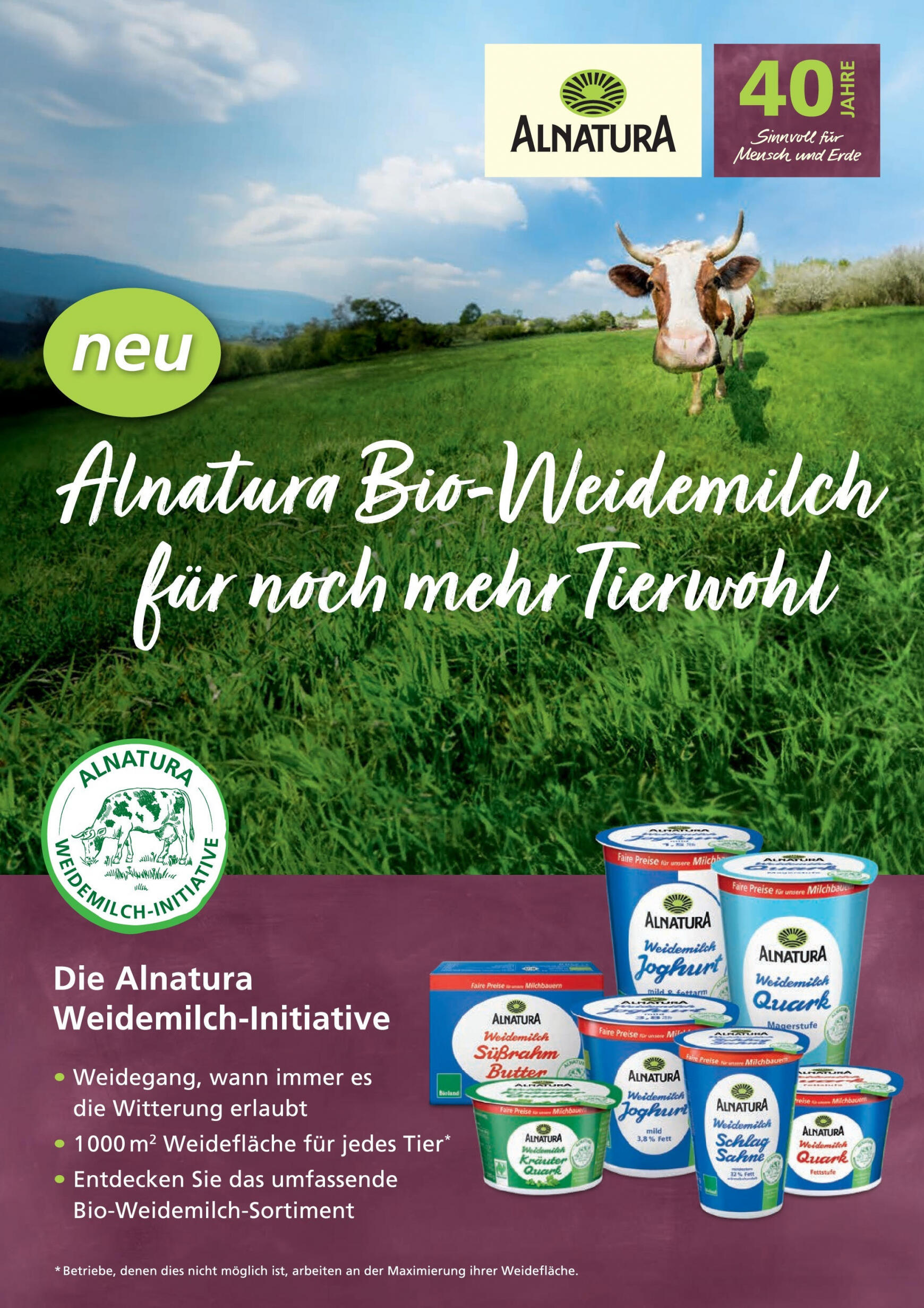 famila-nordwest - Flyer Famila Nordwest - Alnatura Bio-Weidemilch aktuell 01.06. - 30.06. - page: 1