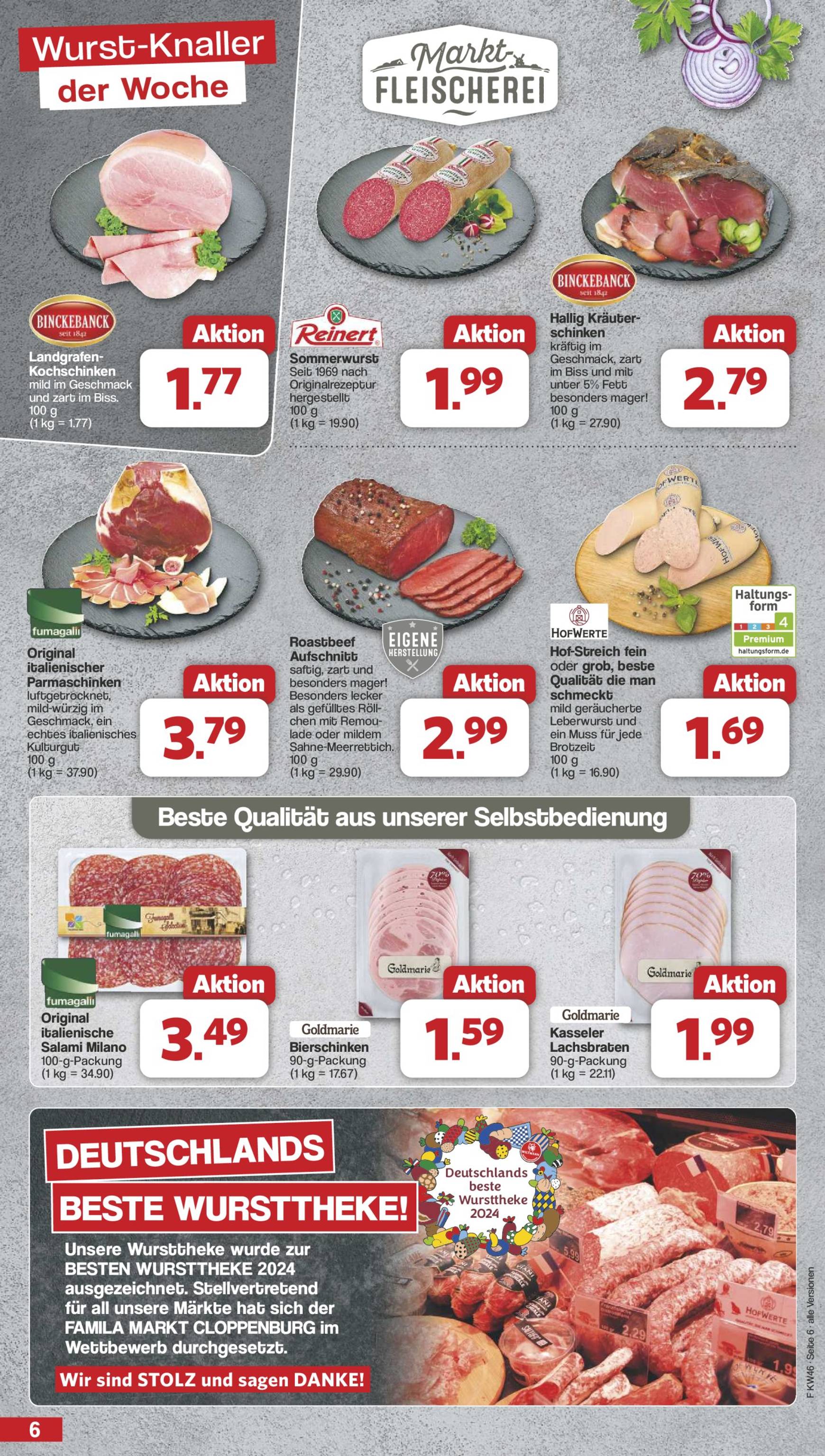 famila-nordwest - Famila Nordwest-Prospekt gültig von 11.11. bis 16.11. - page: 6