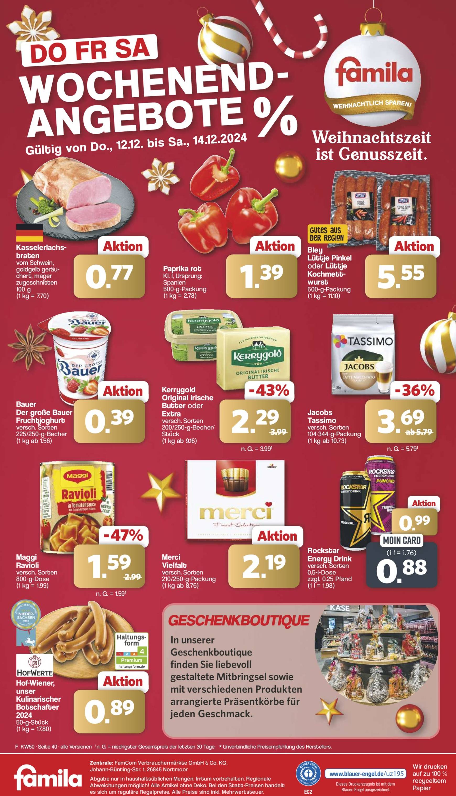 famila-nordwest - Famila Nordwest-Prospekt gültig von 09.12. bis 14.12. - page: 40