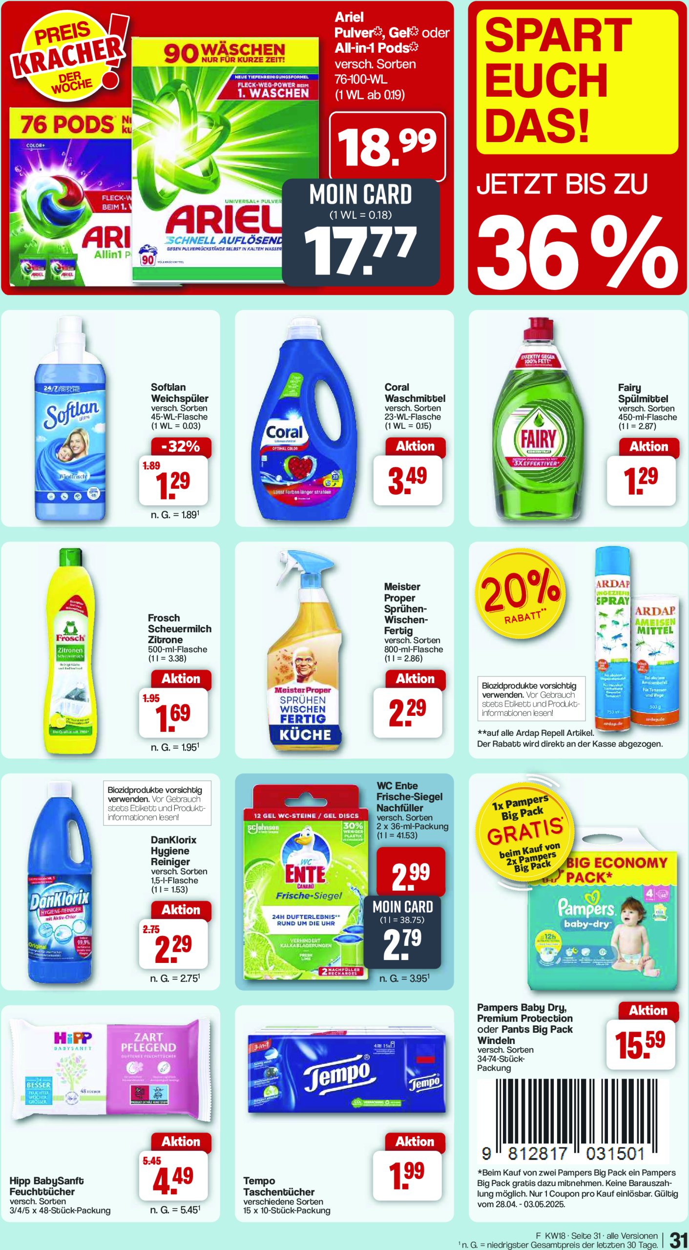 famila-nordwest - Famila Nordwest-Prospekt gültig von 28.04. bis 03.05. - page: 34 famila-nordwest - Famila Nordwest-Prospekt gültig von 28.04. bis 03.05. - page: 34