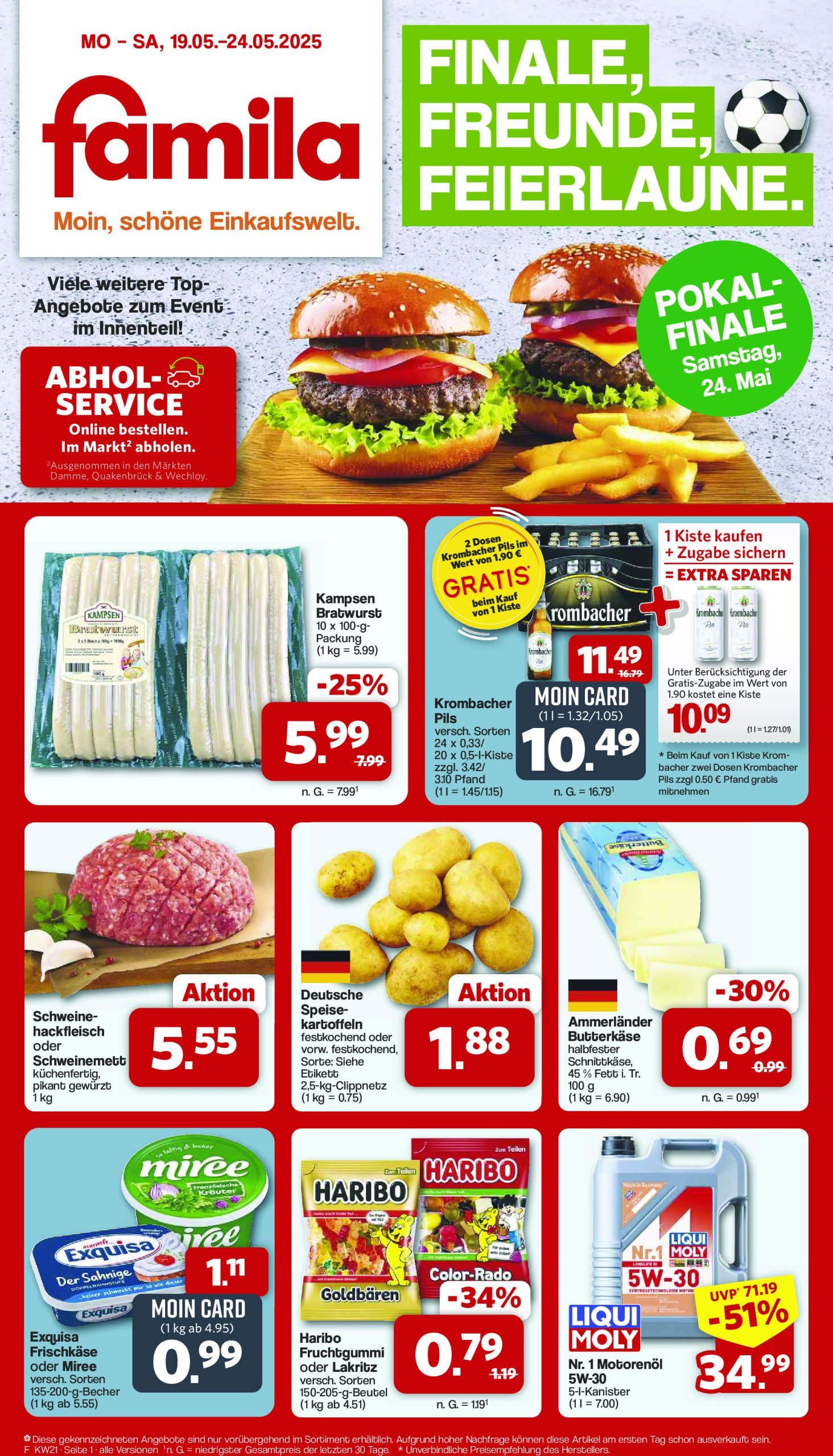 famila-nordwest - Famila Nordwest-Prospekt gültig von 19.05. bis 24.05. - page: 1