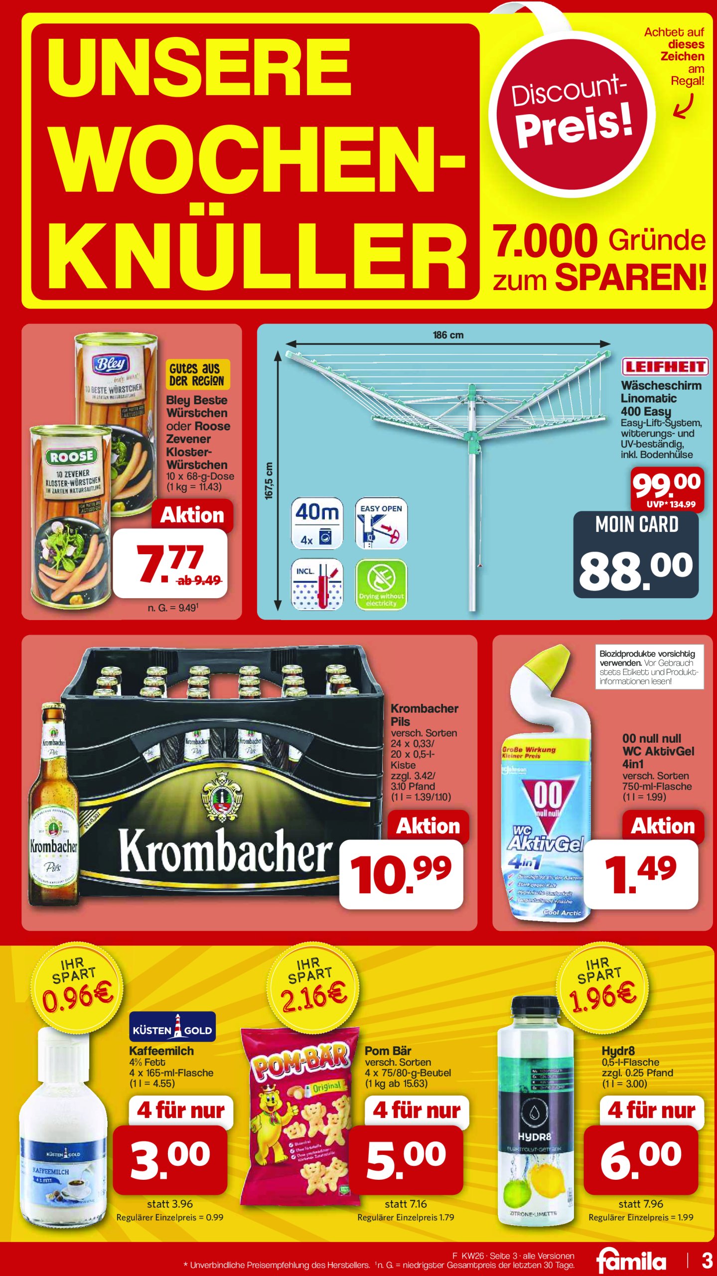 famila-nordwest - Famila Nordwest-Prospekt gültig vom 23.06. bis 28.06. - page: 3 famila-nordwest - Famila Nordwest-Prospekt gültig vom 23.06. bis 28.06. - page: 3