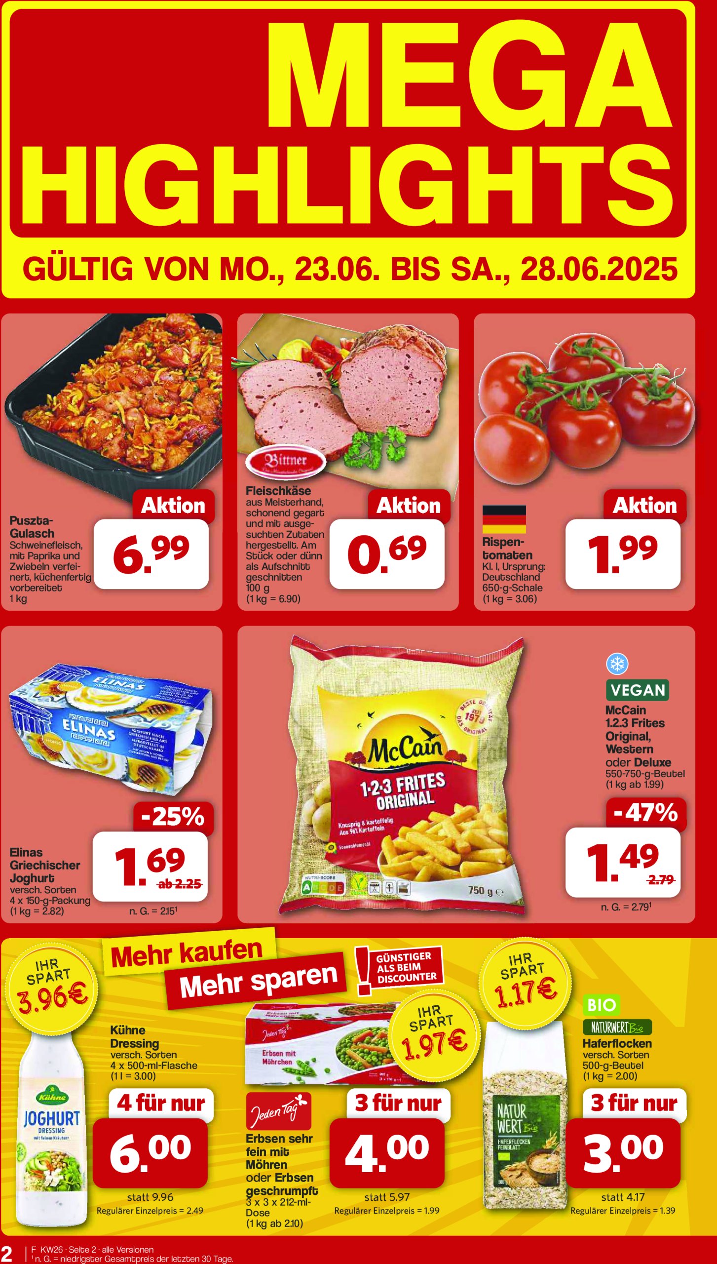 famila-nordwest - Famila Nordwest-Prospekt gültig vom 23.06. bis 28.06. - page: 2 famila-nordwest - Famila Nordwest-Prospekt gültig vom 23.06. bis 28.06. - page: 2